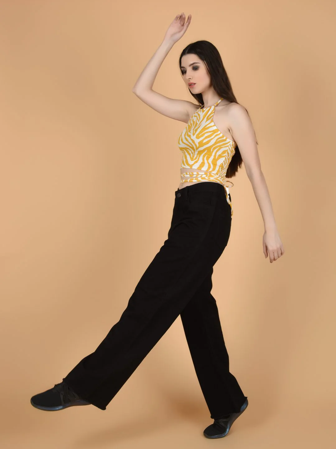 Flawless Trendy Animal Print Crop Top For Women | SANDY - Image 6