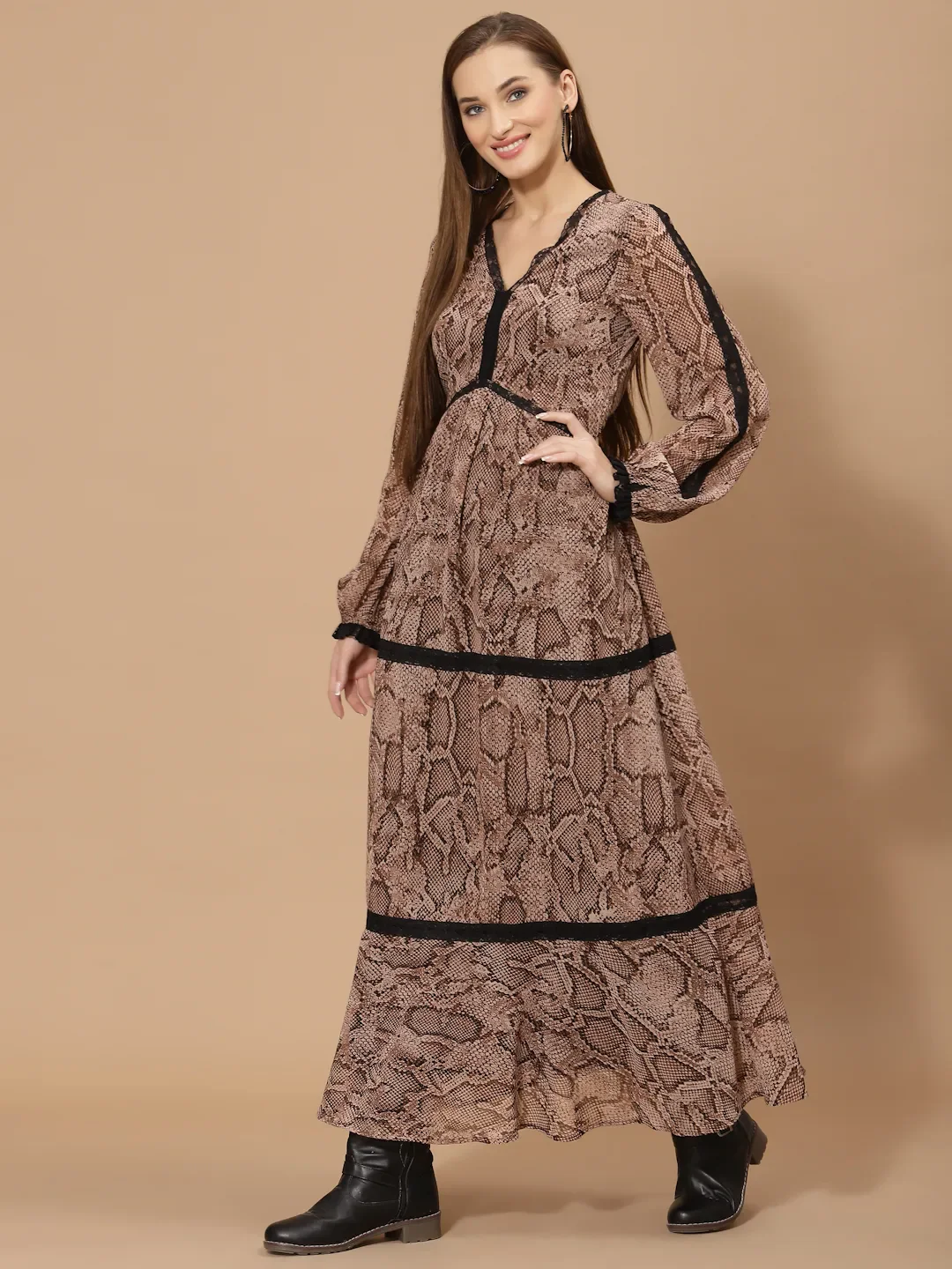 Flawless Trendy Women Animal Printed Dress | SARAH - Image 5