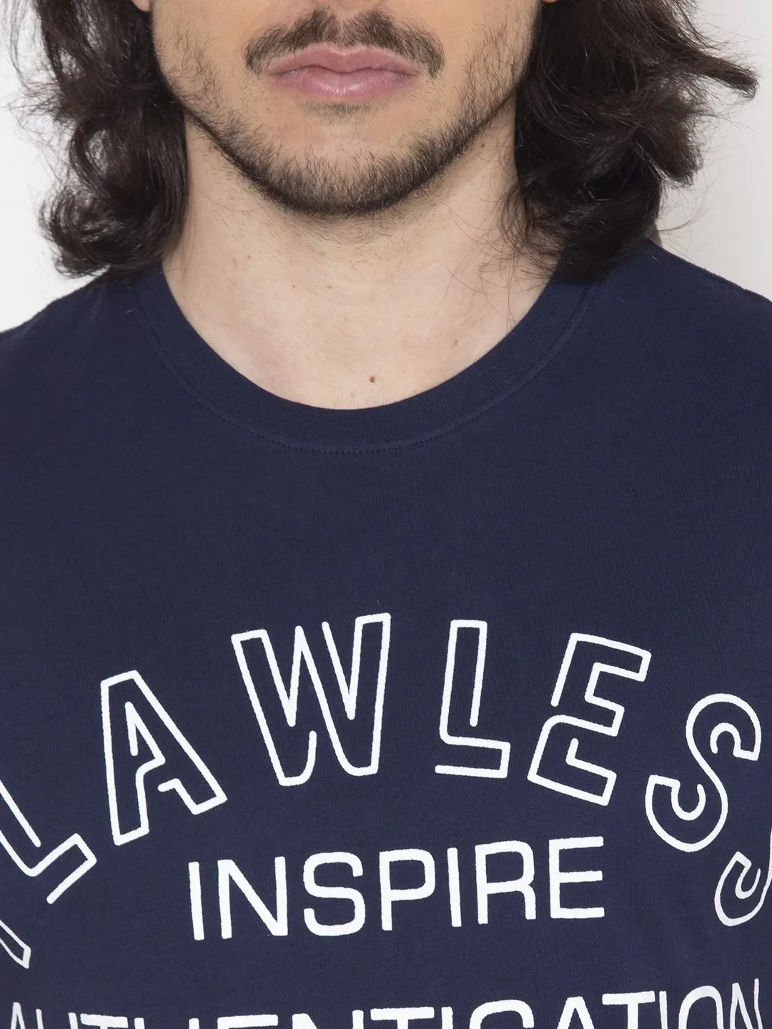 Flawless Men's Authentication Cotton T-Shirt - Image 5