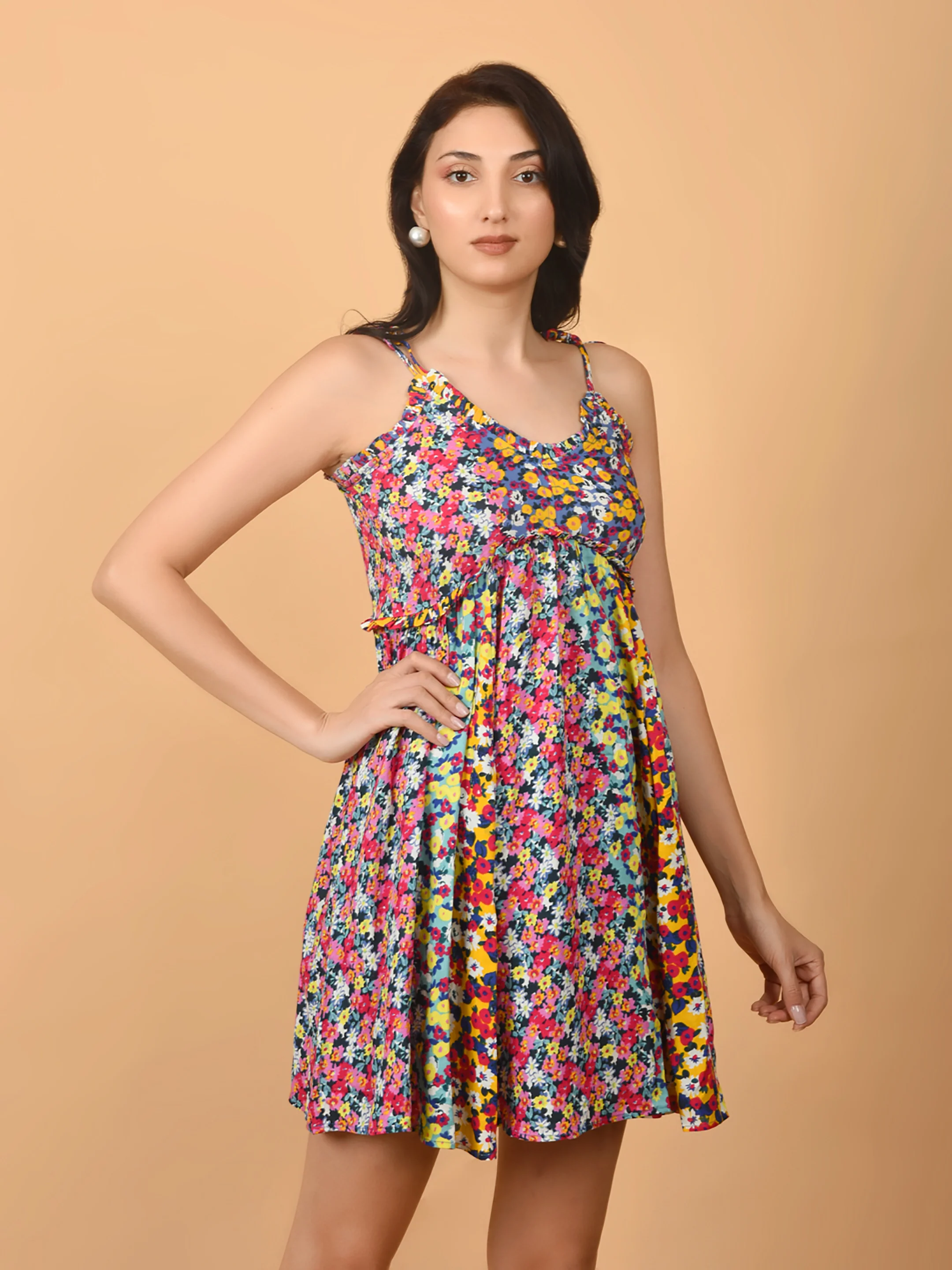 Flawless Women Multicolor Barbie Mini Dress - Image 3
