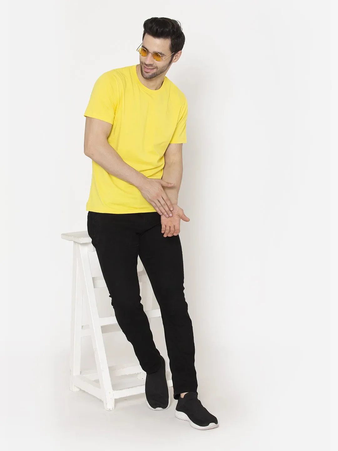 Flawless Men's Yellow Bright T-Shirt | MONDEY - Image 6