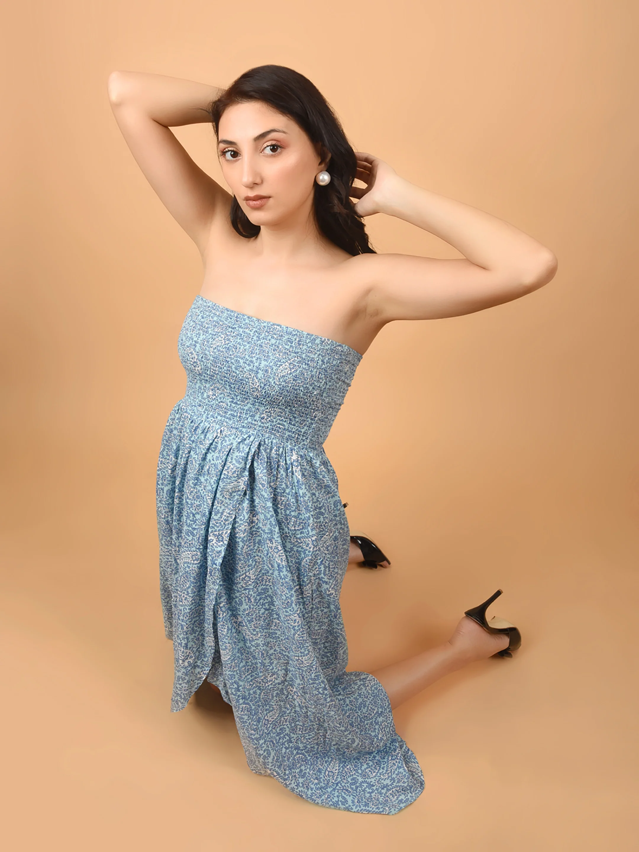 Flawless Beach Wear Off Shoulder Side Slit Dress For Women | SKY - Image 5