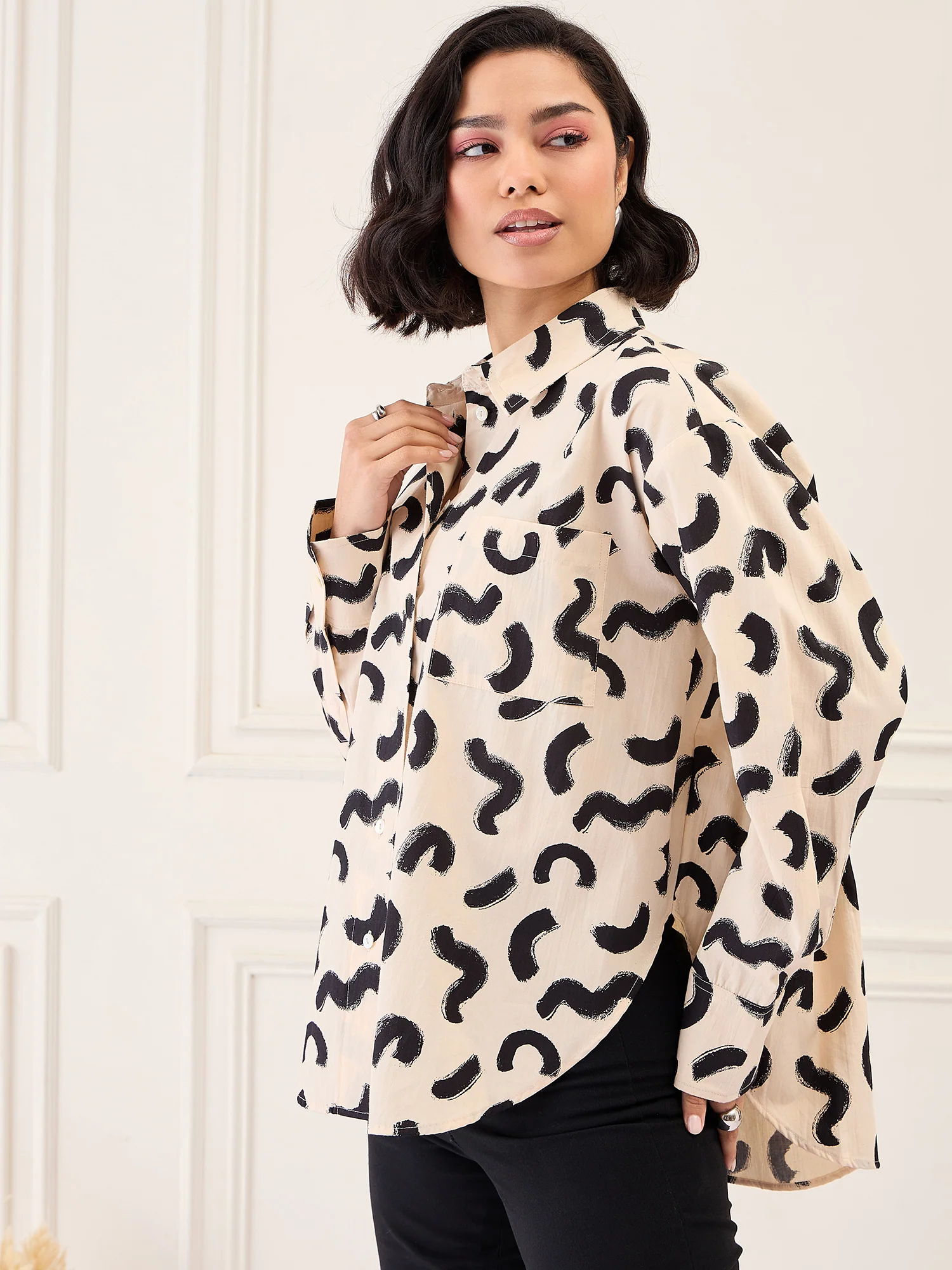 Beige Shirt for women | Casual & Party Wear - Image 3