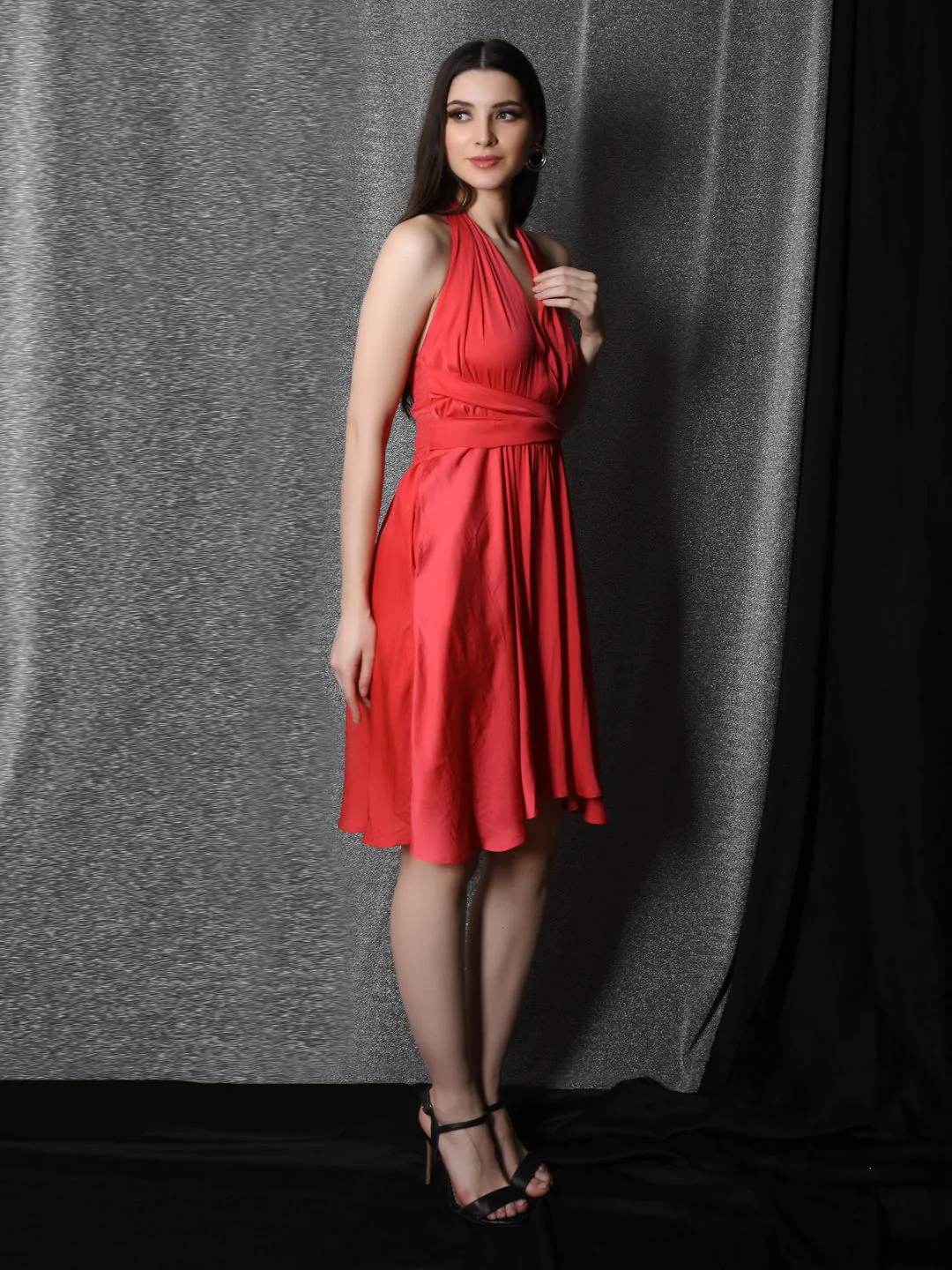 Flawless Trendy Party Red Dress For Women | BELLA - Image 5