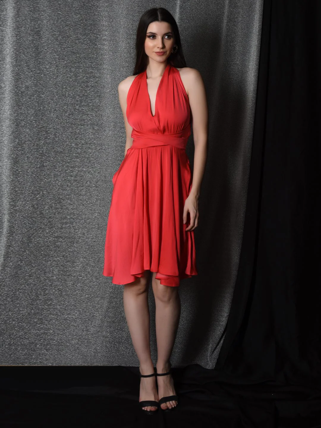 Flawless Trendy Party Red Dress For Women | BELLA - Image 6