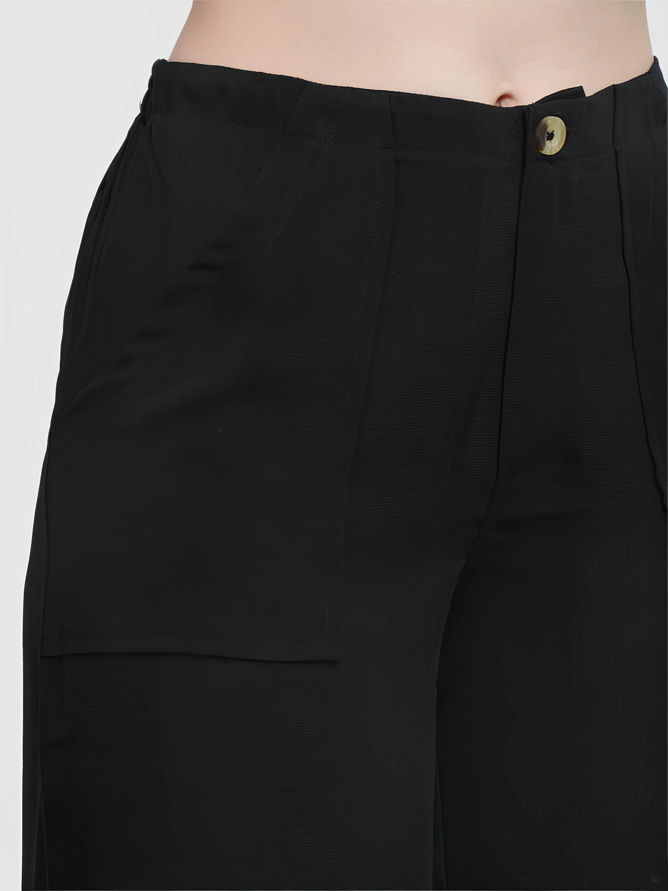 Black Colour | Women Formal Trousers Regular Fit - Image 6