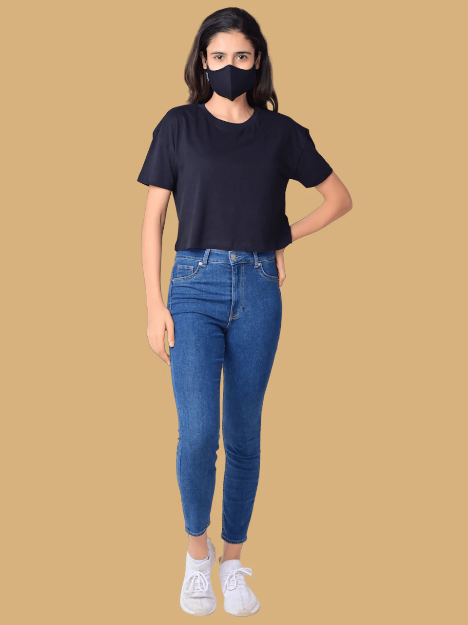 Flawless Trendy Women Black Crop Top - Image 5