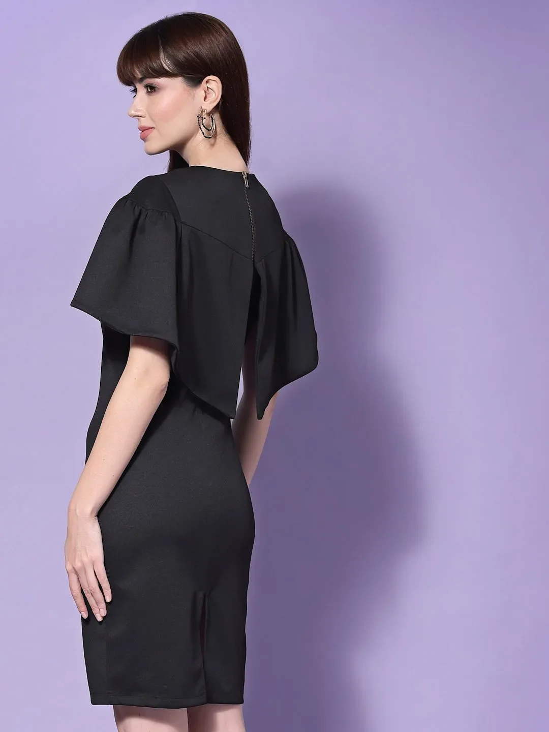 Flawless Women Black Mini Dress | NIGHTSKY - Image 3
