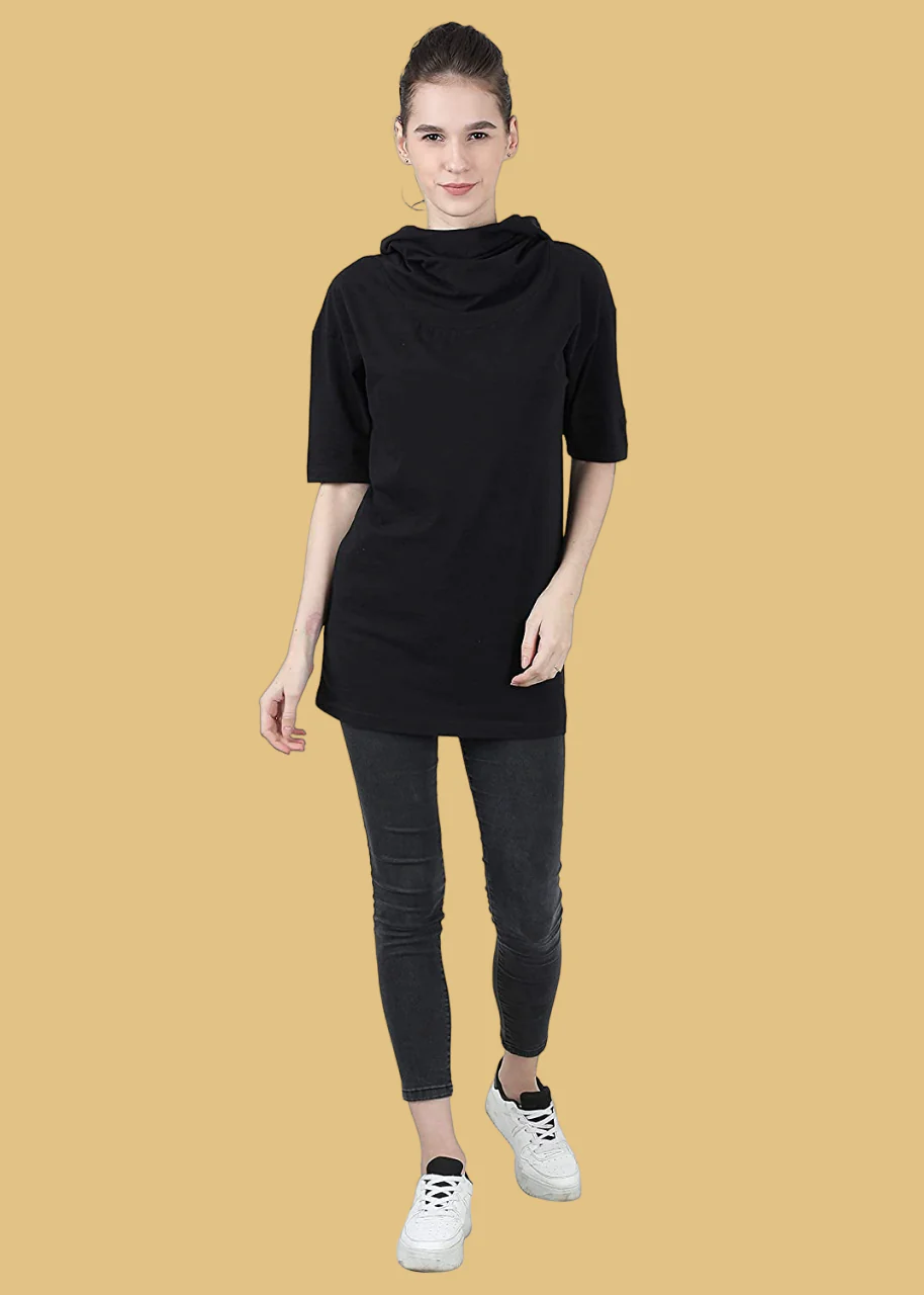 Flawless Women Casual Black Hoodie - Image 5