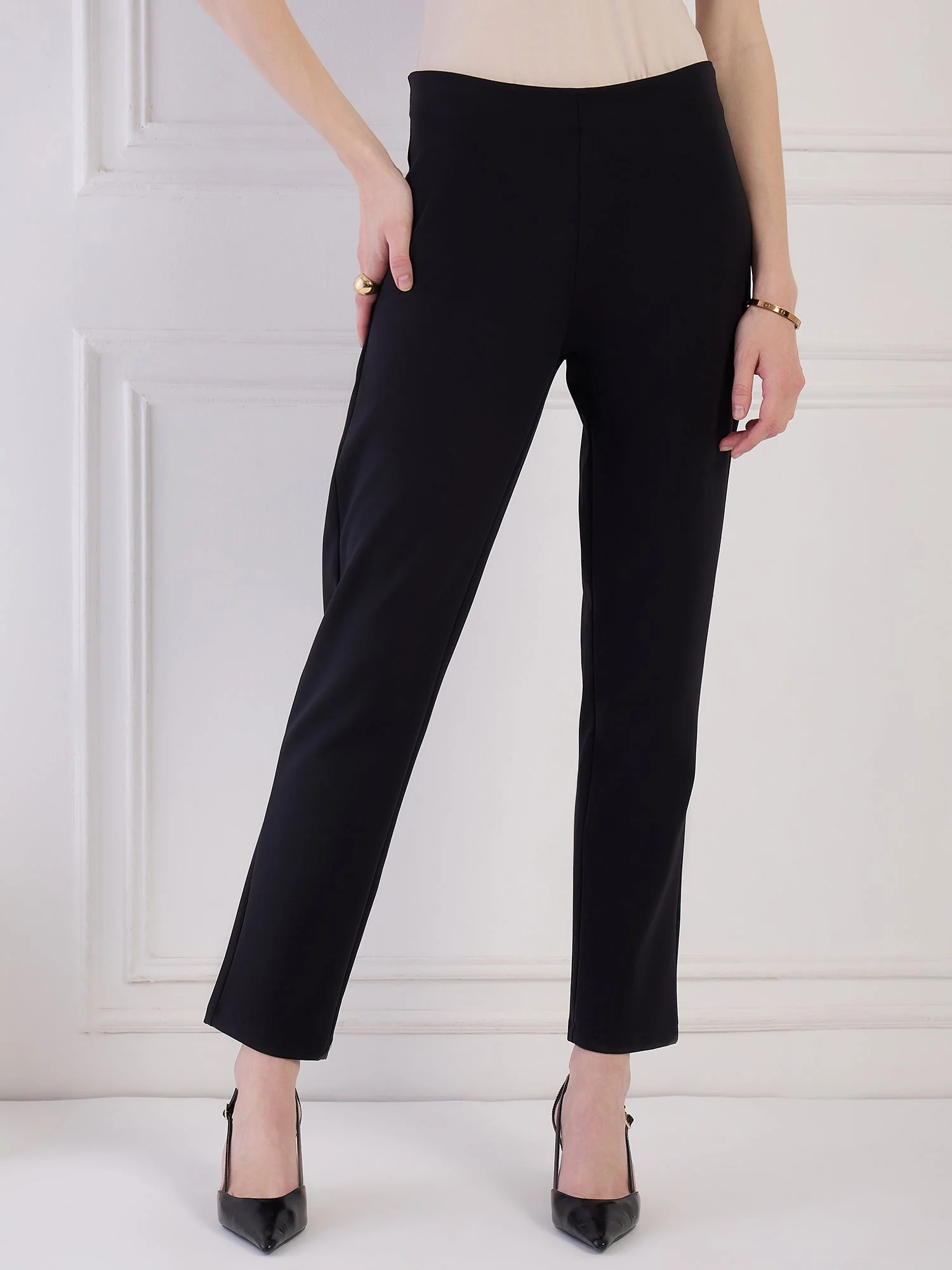 Black Imported Lycra Pant - Image 3