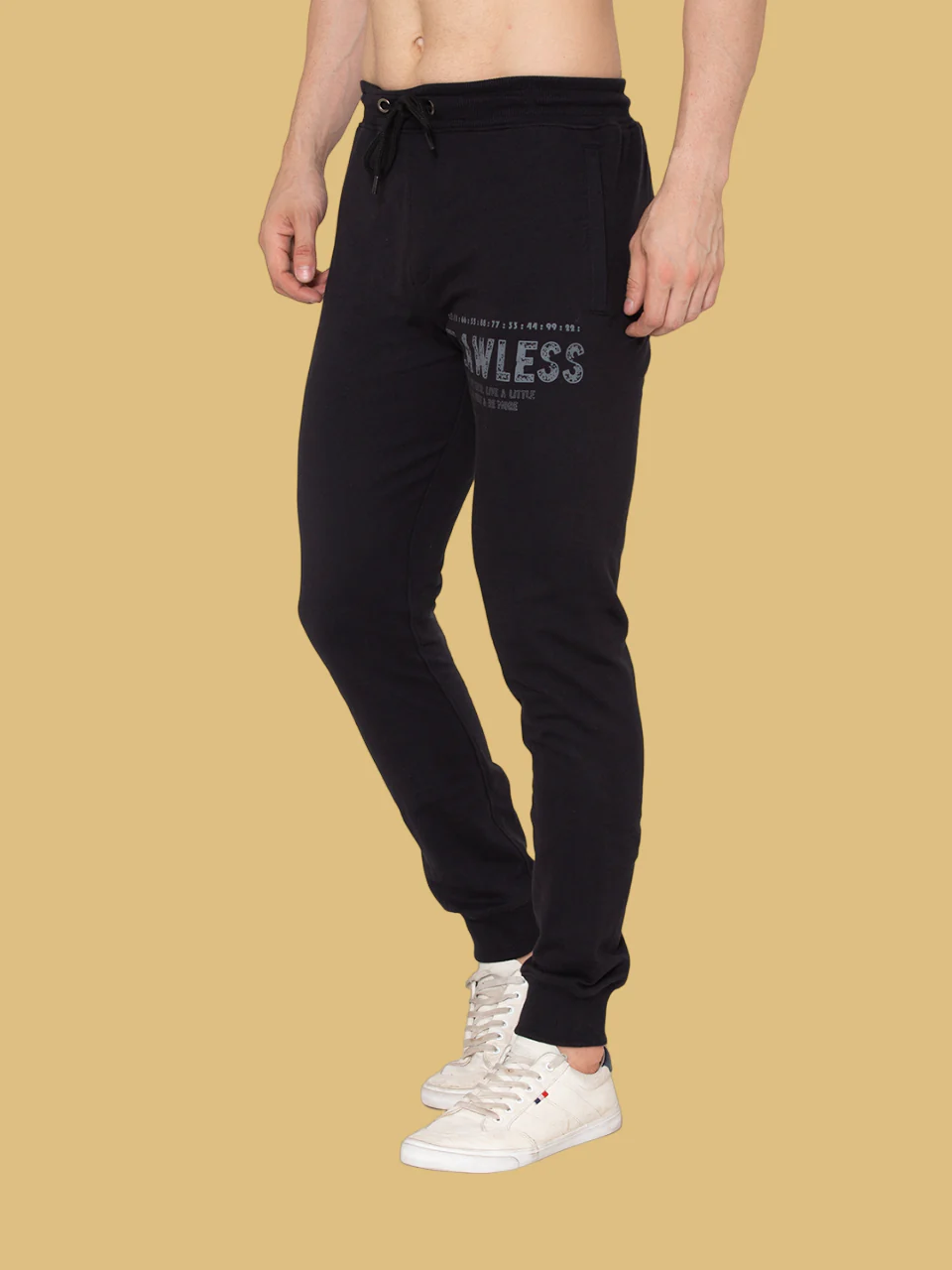Flawless Trendy Men's Black Jogger - Image 4