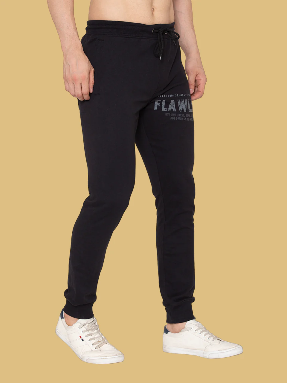 Flawless Trendy Men's Black Jogger - Image 5