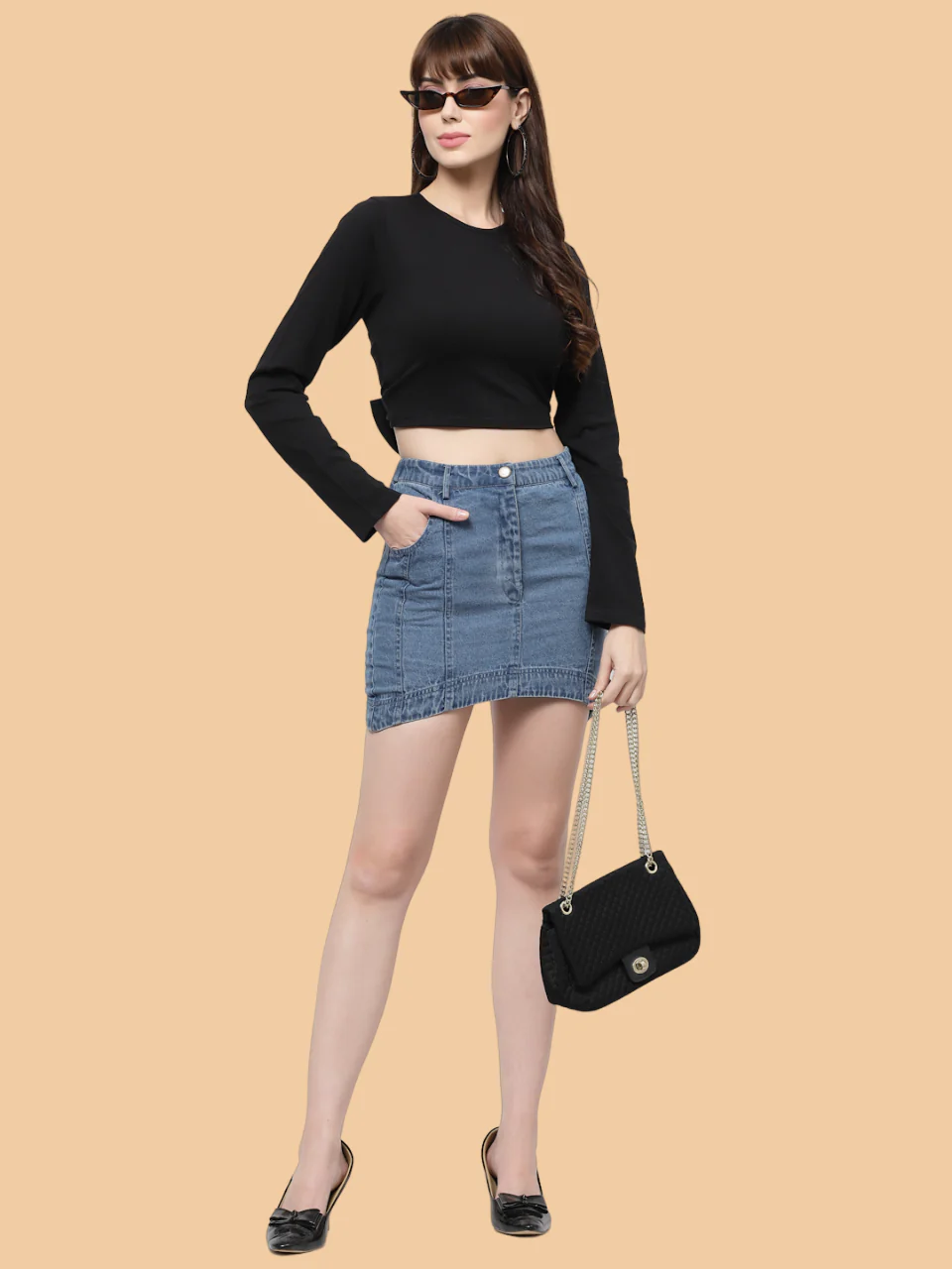 Flawless Women Black Backless Crop Top | ARCH - Image 6