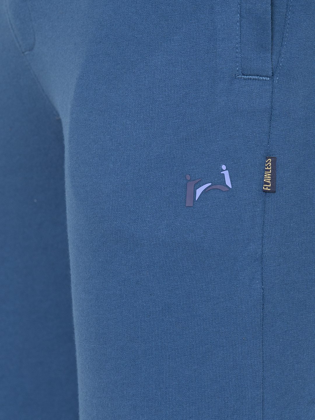 Flawless Men Trendy Solid Blue Jogger - Image 6