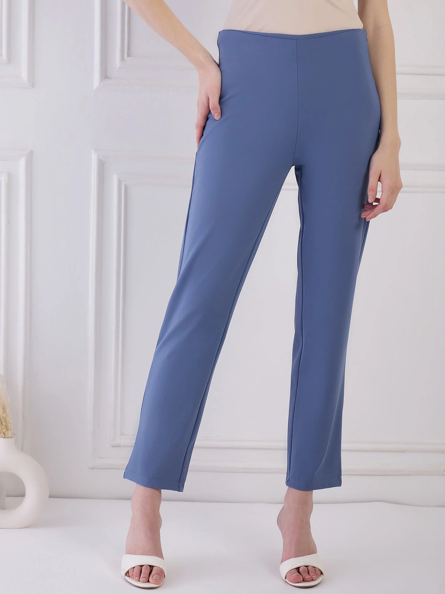Blue Imported Lycra Pant - Image 4
