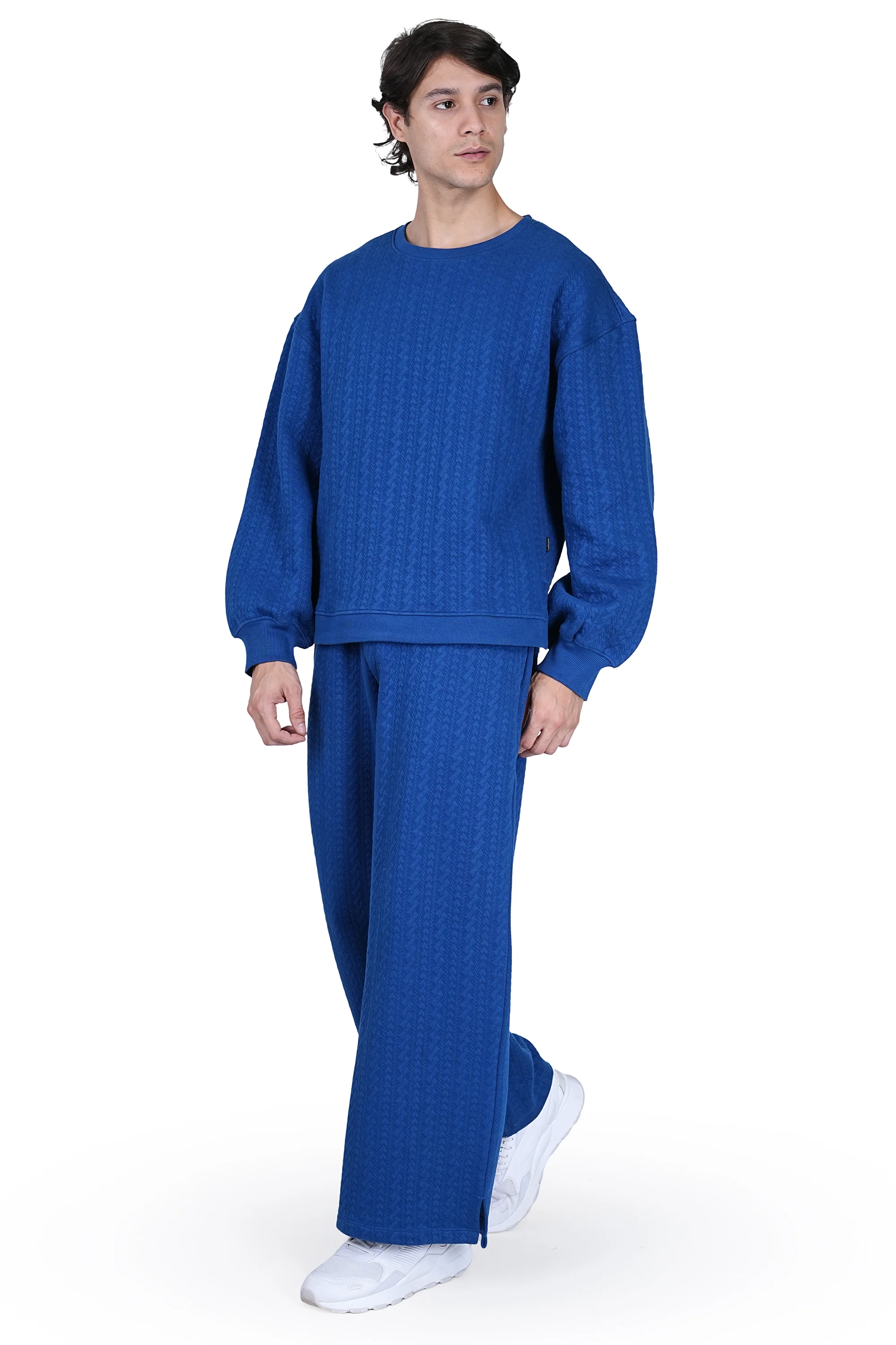 Blue Knitted Cordset for Men - Image 5