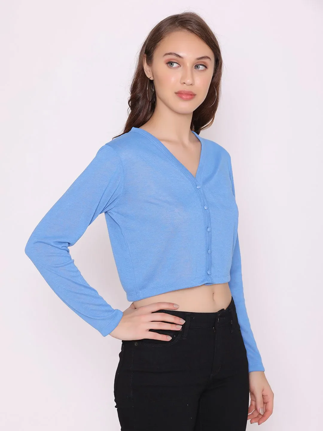 Flawless Women Blue Club Top - Image 4