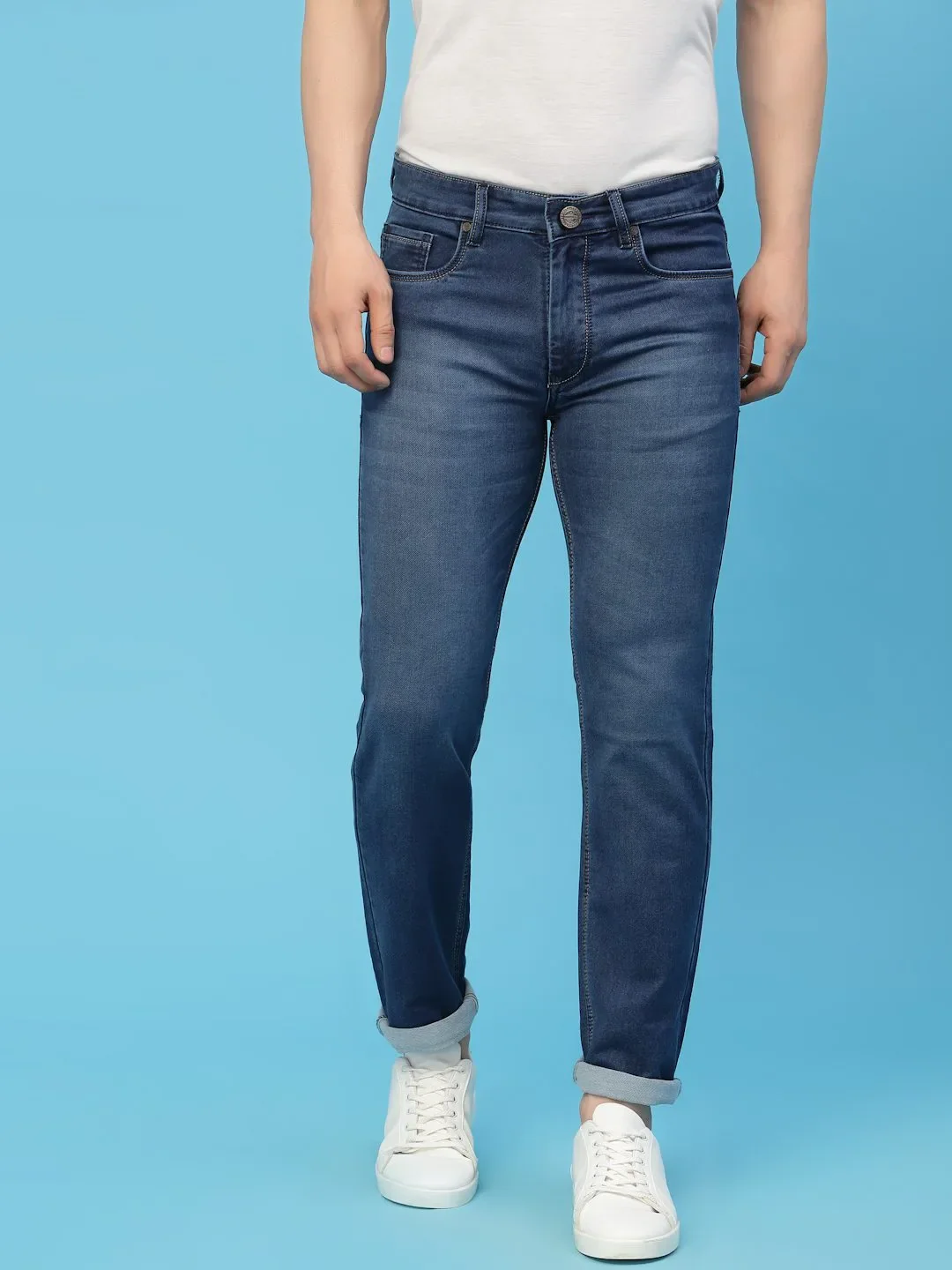 Flawless Men Trendy Blunt Denim - Image 2
