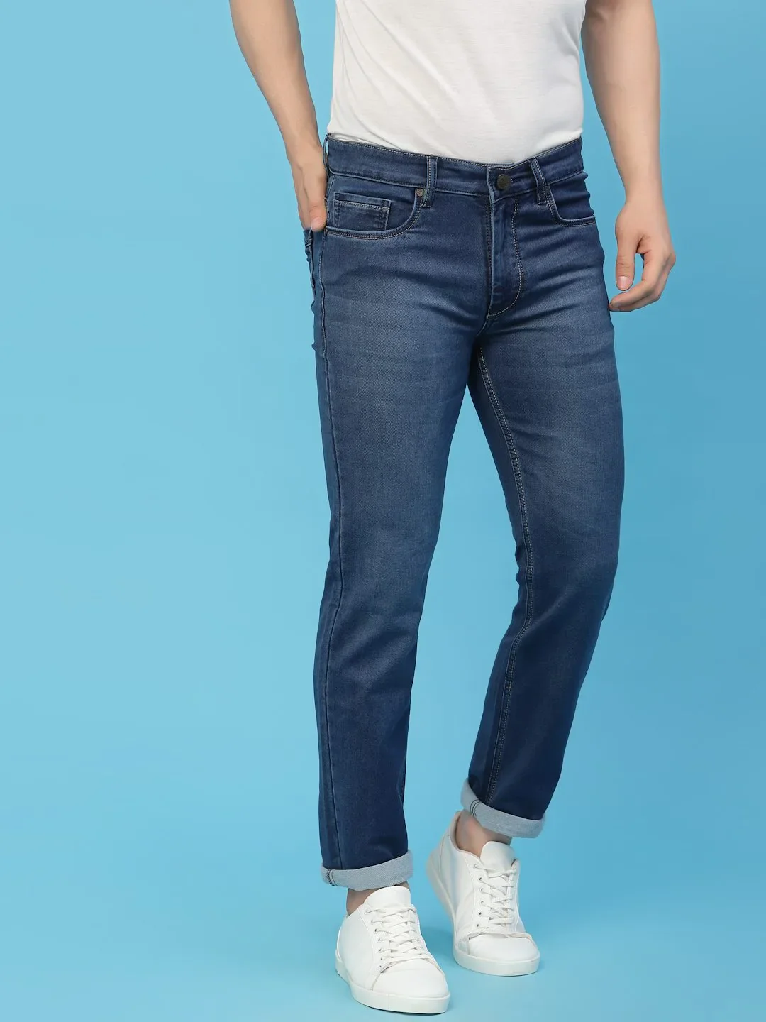Flawless Men Trendy Blunt Denim - Image 3