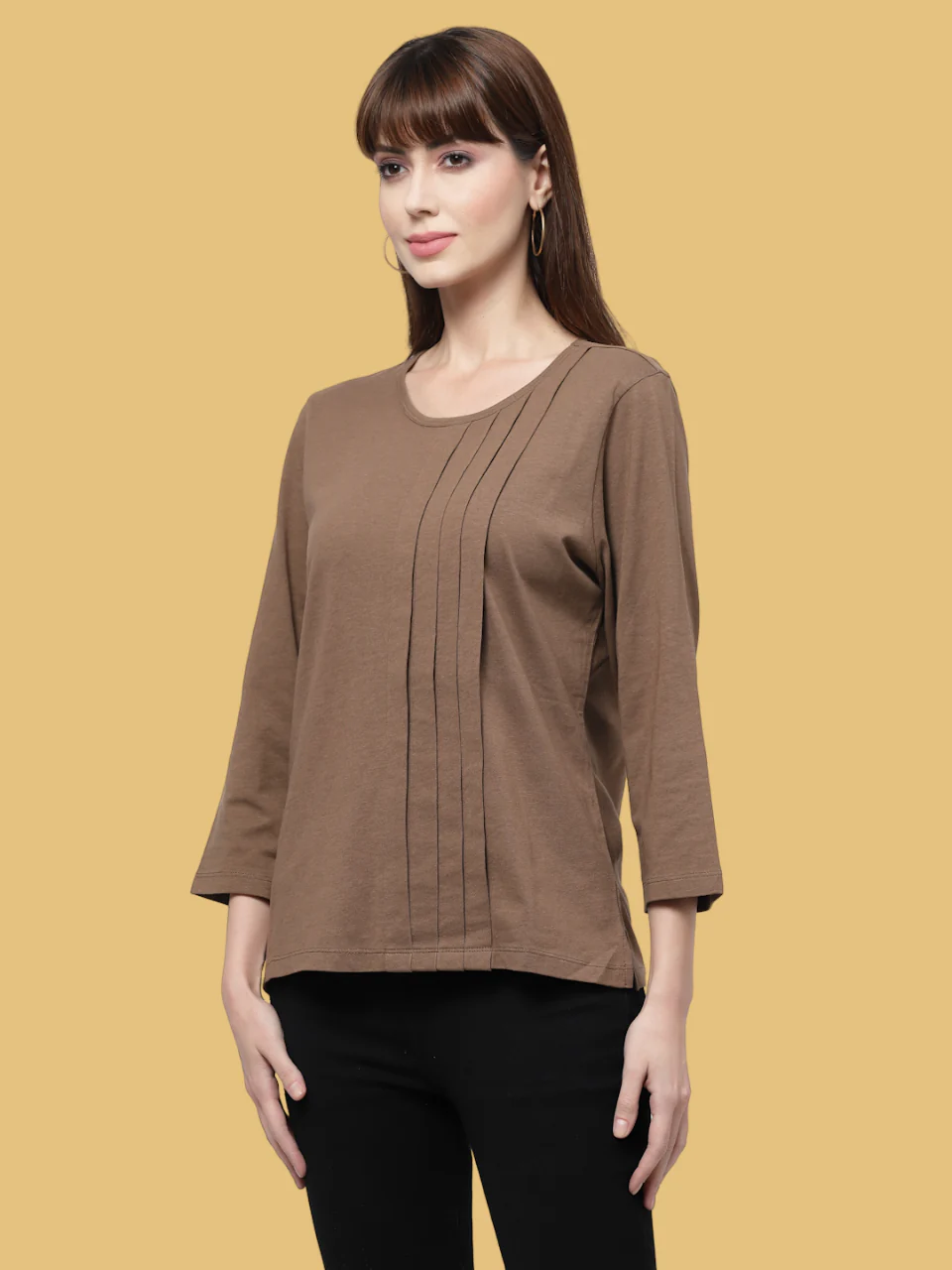 Flawless Women Casual Brown Top | BROWNEY - Image 5