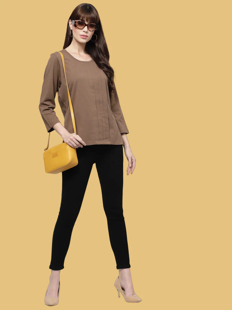 Flawless Women Casual Brown Top | BROWNEY - Image 6