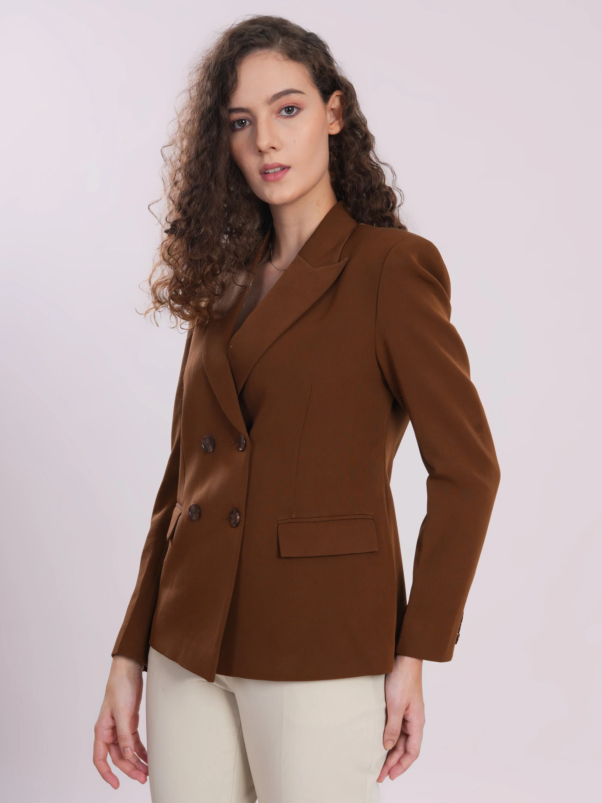 Chocolate Blazer – Rich Style, Timeless Luxury - Image 3