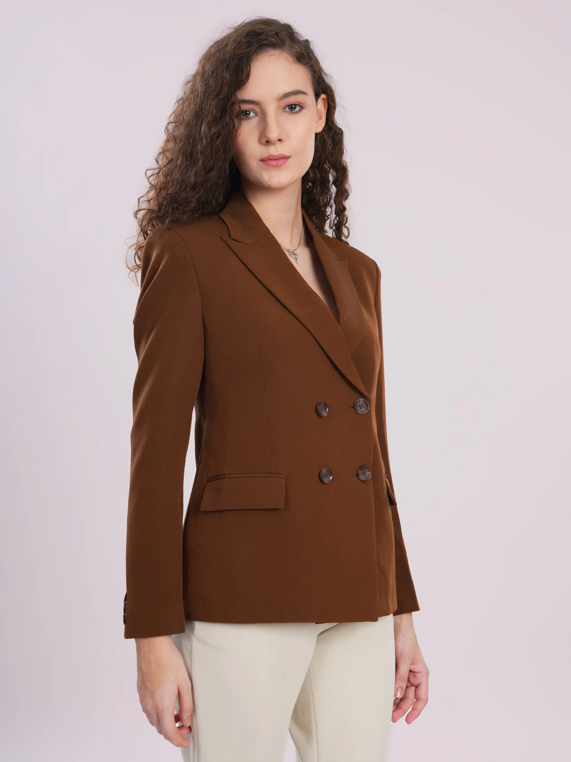 Chocolate Blazer – Rich Style, Timeless Luxury - Image 4