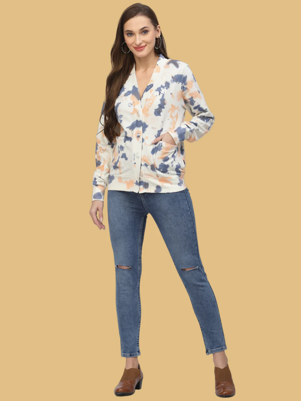 Flawless Women Trendy Tie & Dye Cardigan - Image 5
