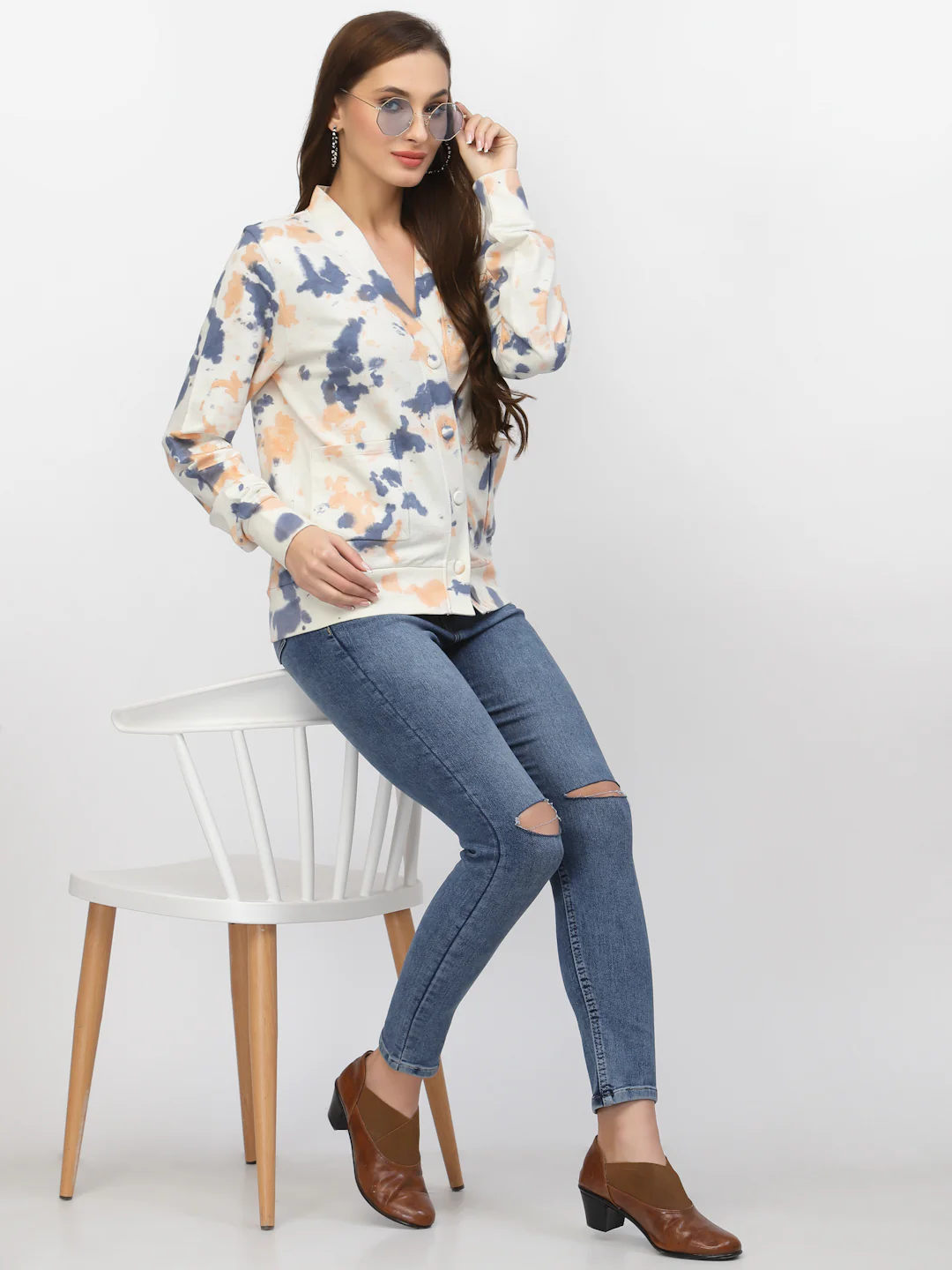Flawless Women Trendy Tie & Dye Cardigan - Image 6