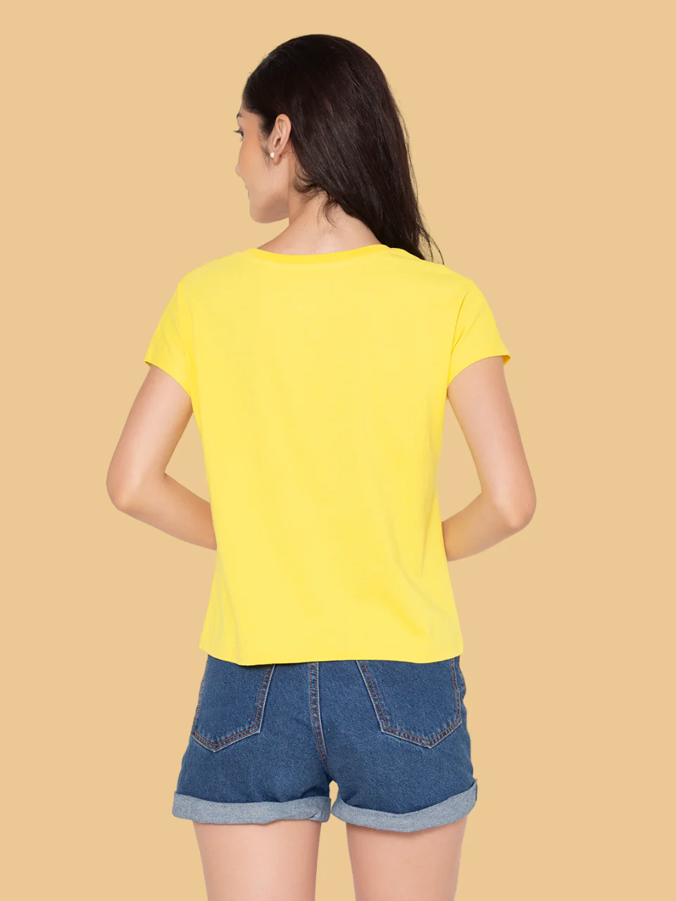 Flawless Women Yellow Face T-Shirt - Image 3