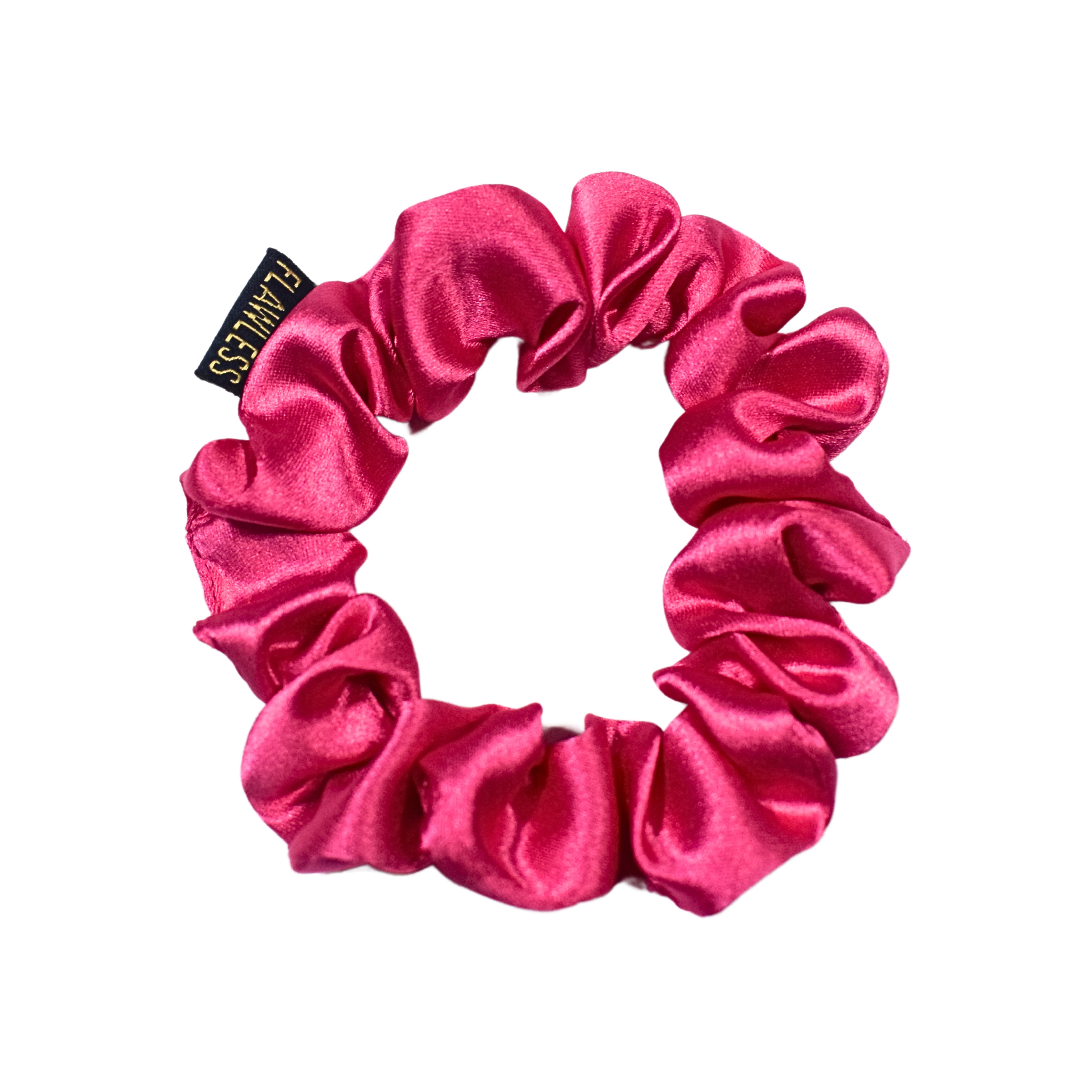 Flawless Pack Of 2 Pink-Hair Scrunchies in Silk Satin - Image 4
