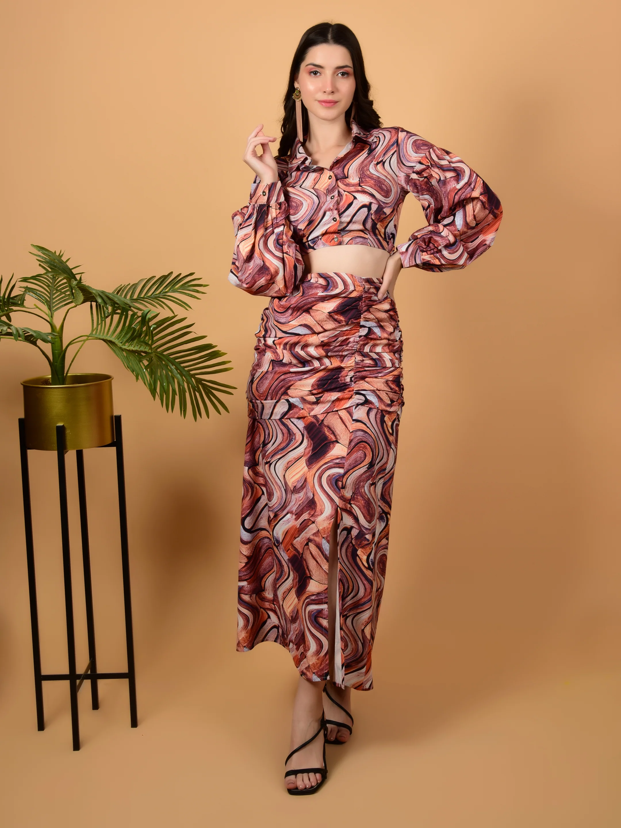 Flawless Women Party Wear Multicolor Co-Ord Set | RIHANNA - Image 6