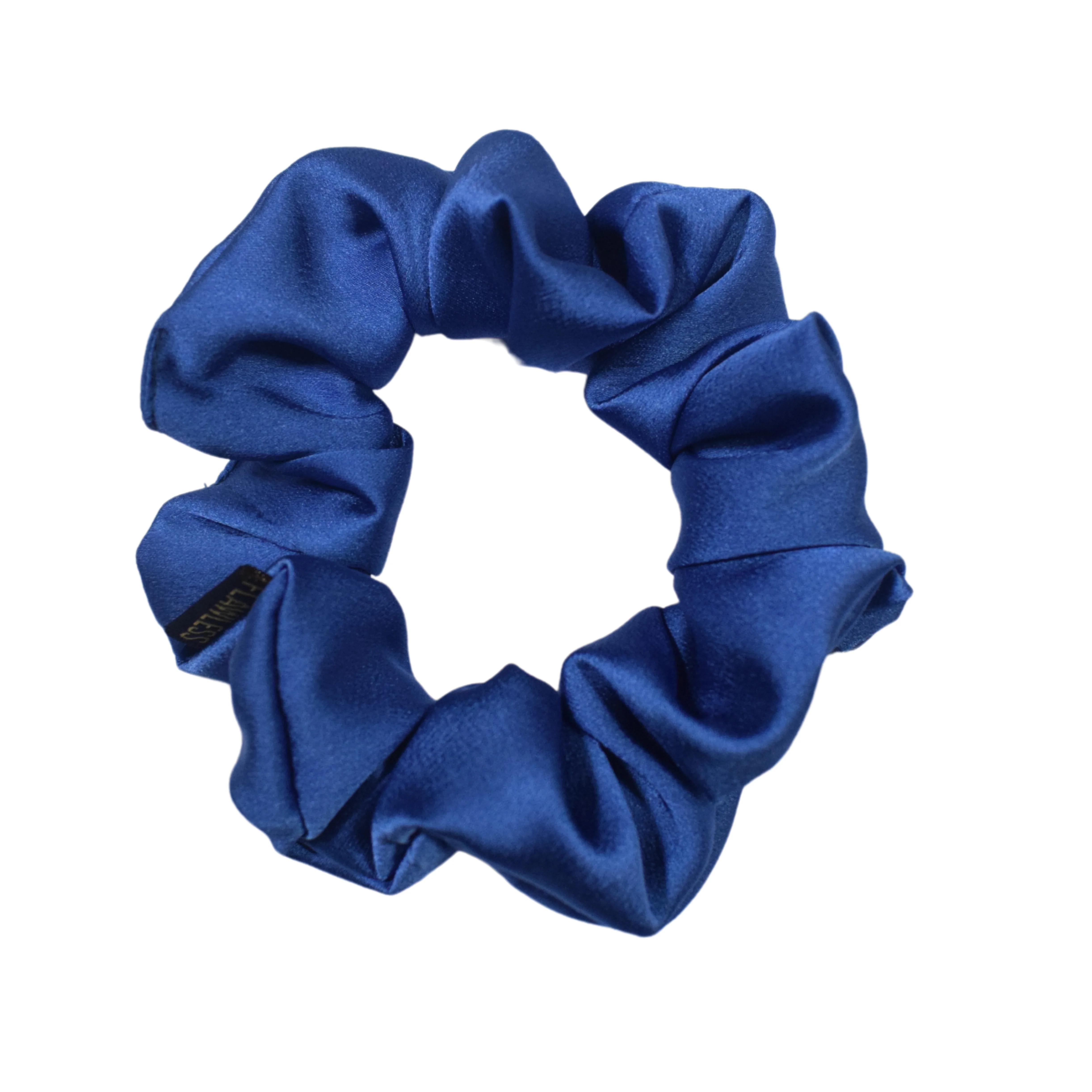 Flawless Blue Satin Scrunchies Set for Women & Girls - Image 4
