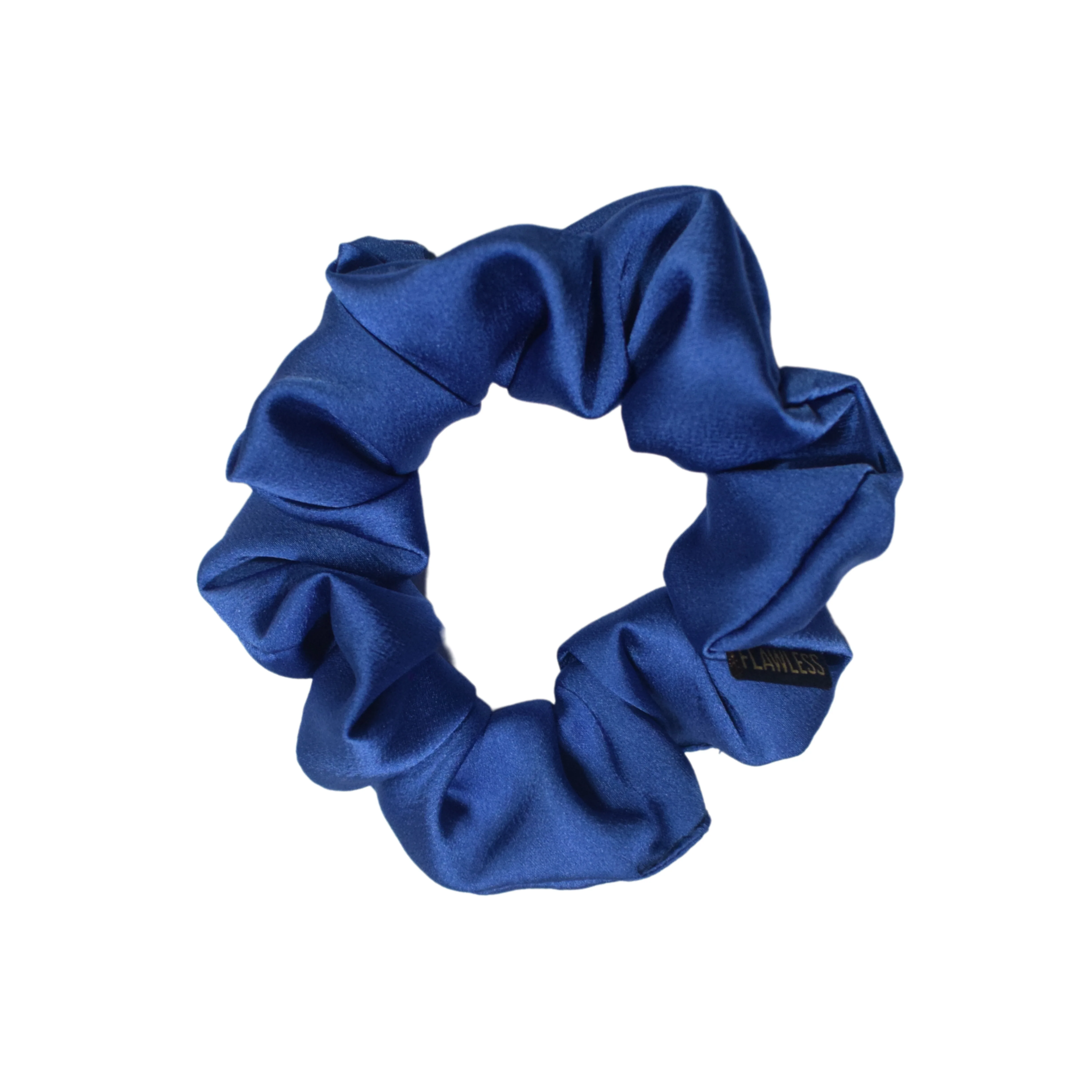 Flawless Blue Satin Scrunchies Set for Women & Girls - Image 5