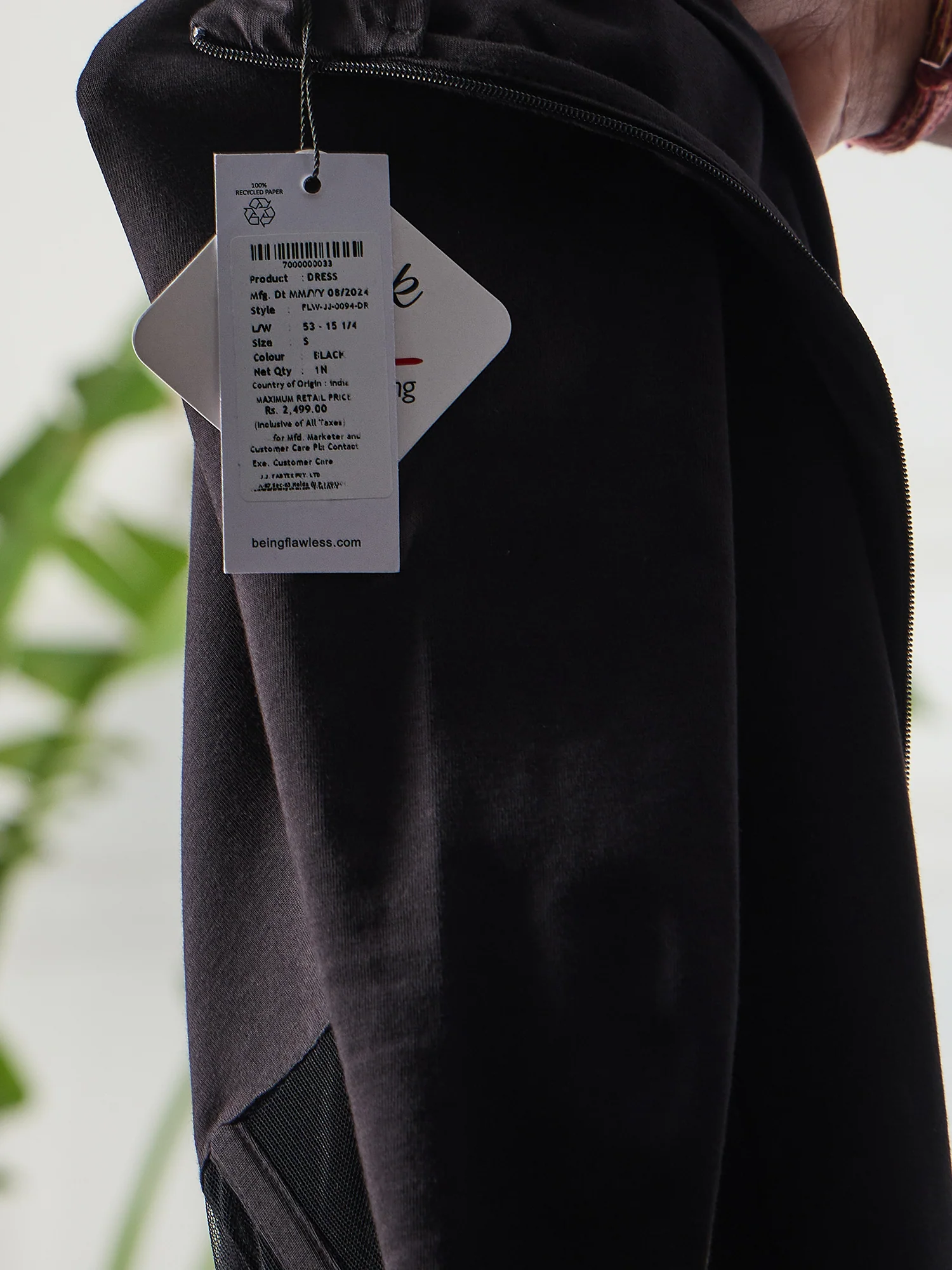 Flawless Bodycon Corset Dress - Black color - Image 7