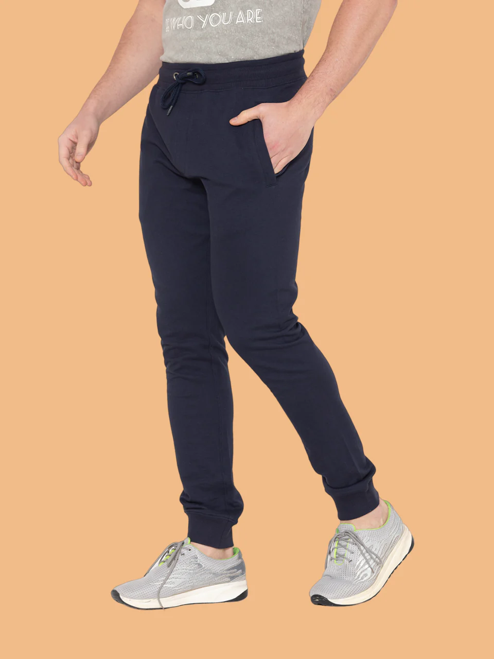 Flawless Casual Navy Solid Jogger For Men - Image 2