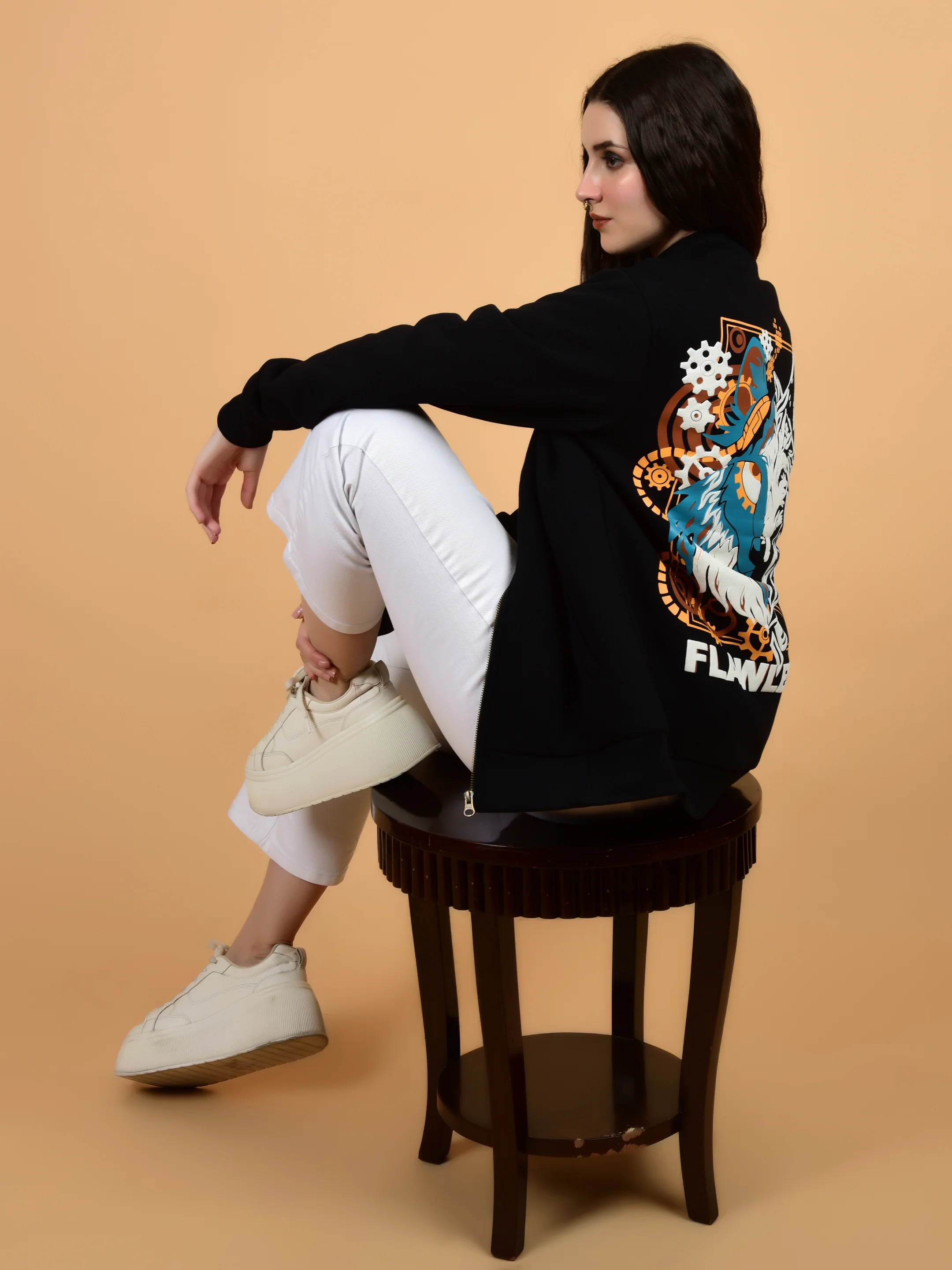 Flawless Women Printed Bomber Jacket - Image 6