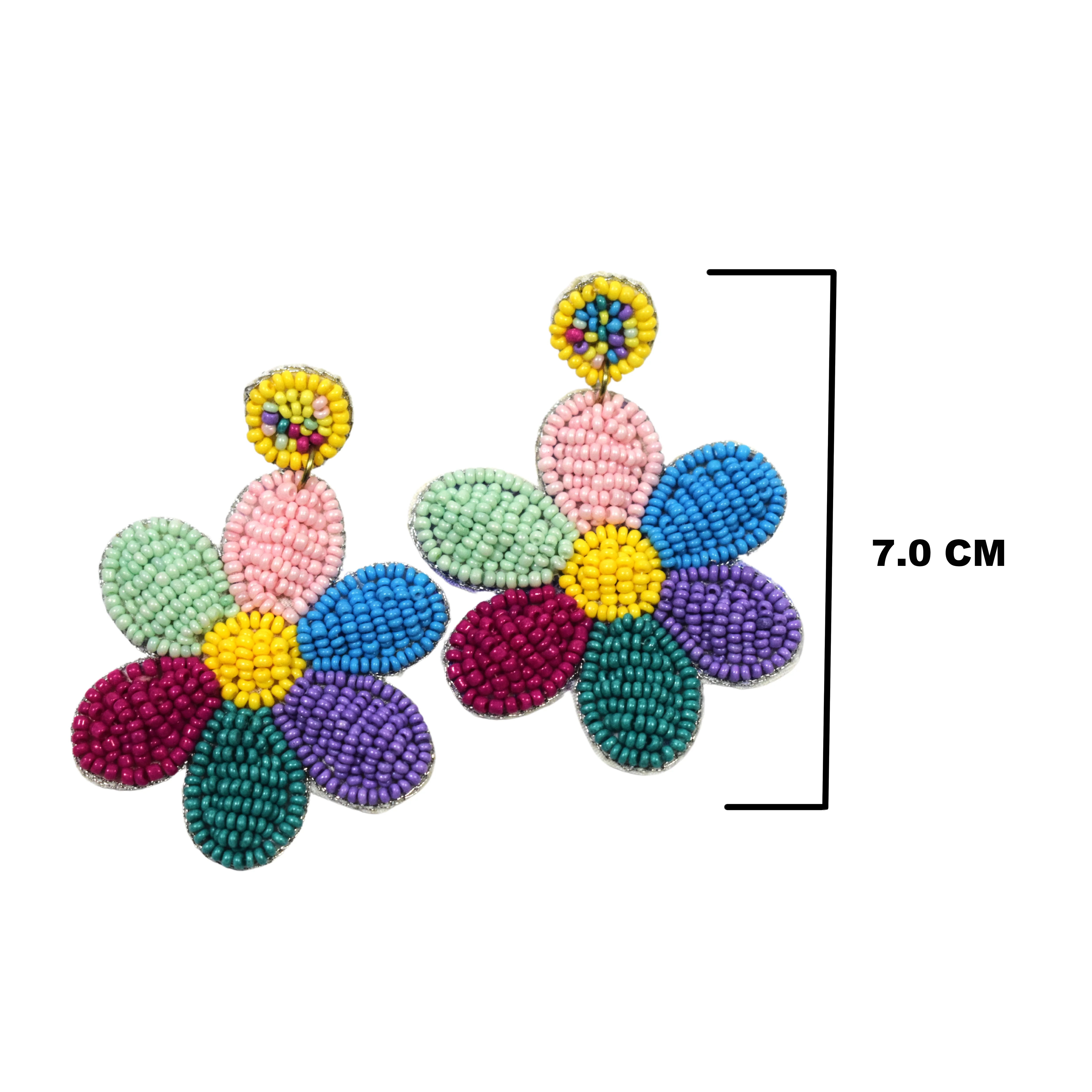 Flawless Flawer Handmade Beaded Bird Earrings For Women & Girls - Image 2