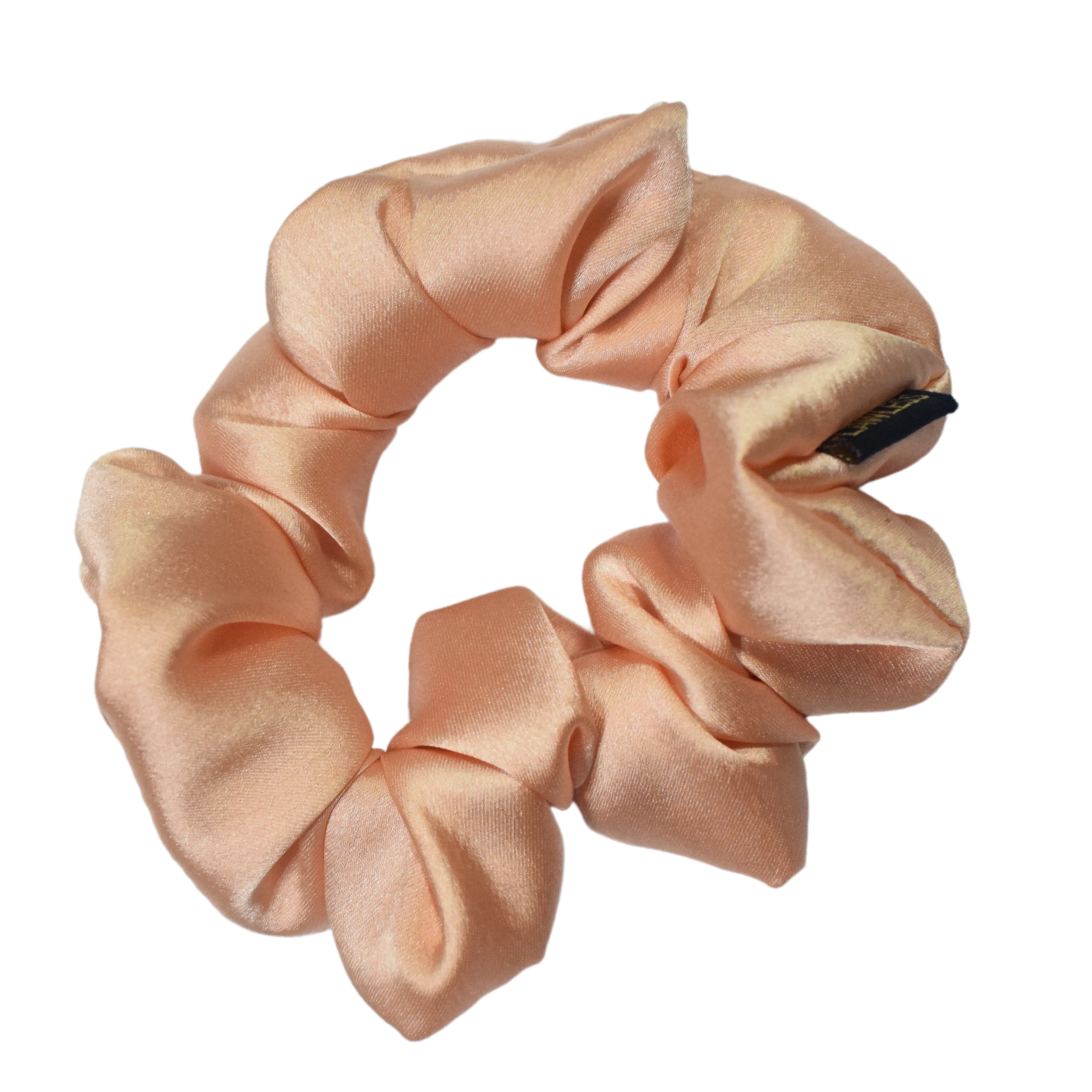 Flawless Luxury Peach Satin Scrunchies For Women and Girls (Pack of 2) - Image 3
