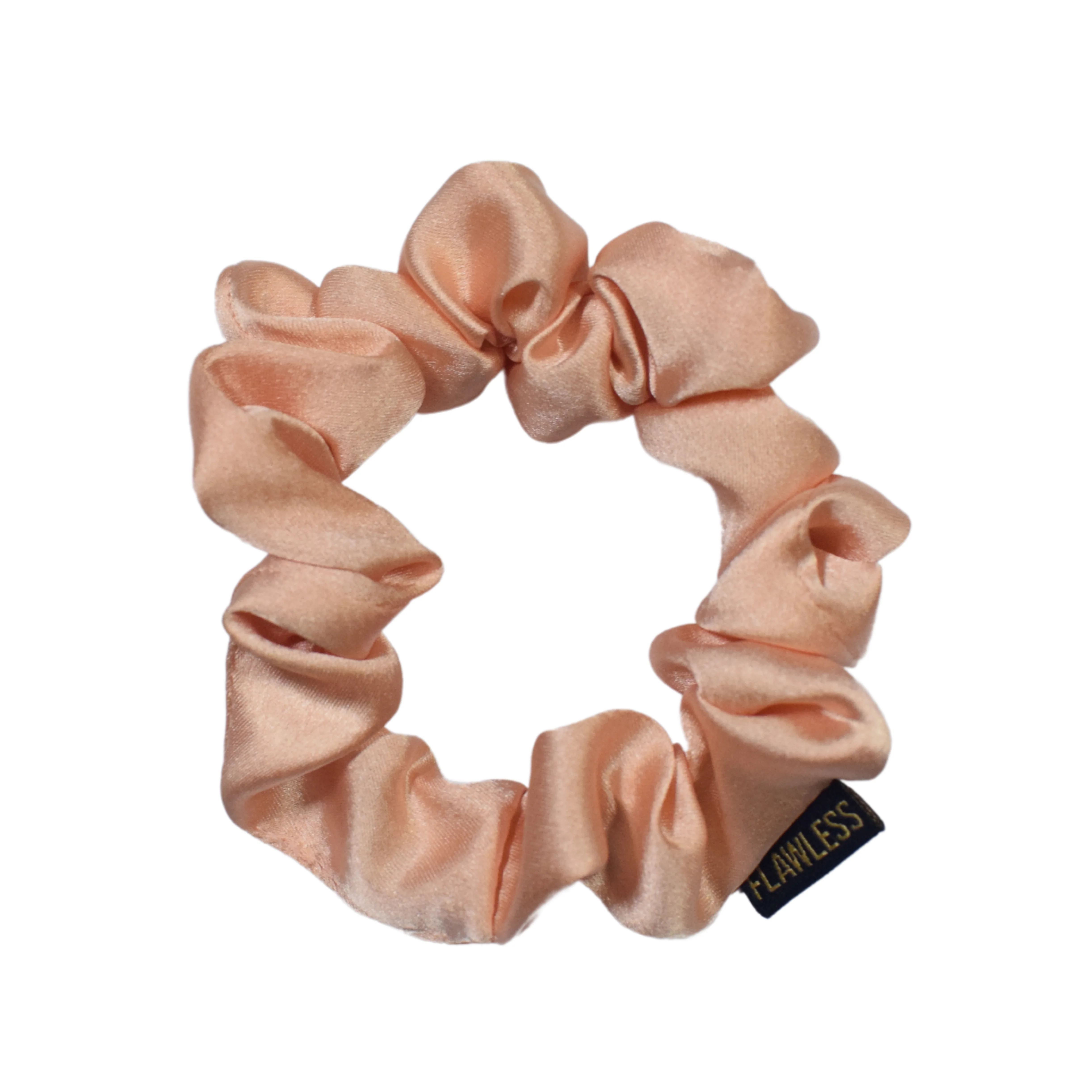 Flawless Luxury Peach Satin Scrunchies For Women and Girls (Pack of 2) - Image 5