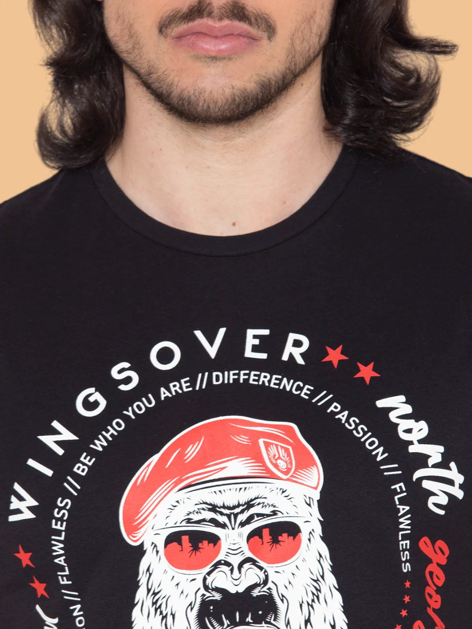 Flawless Men's Black Printed T-Shirt in Soft Cotton - Image 3