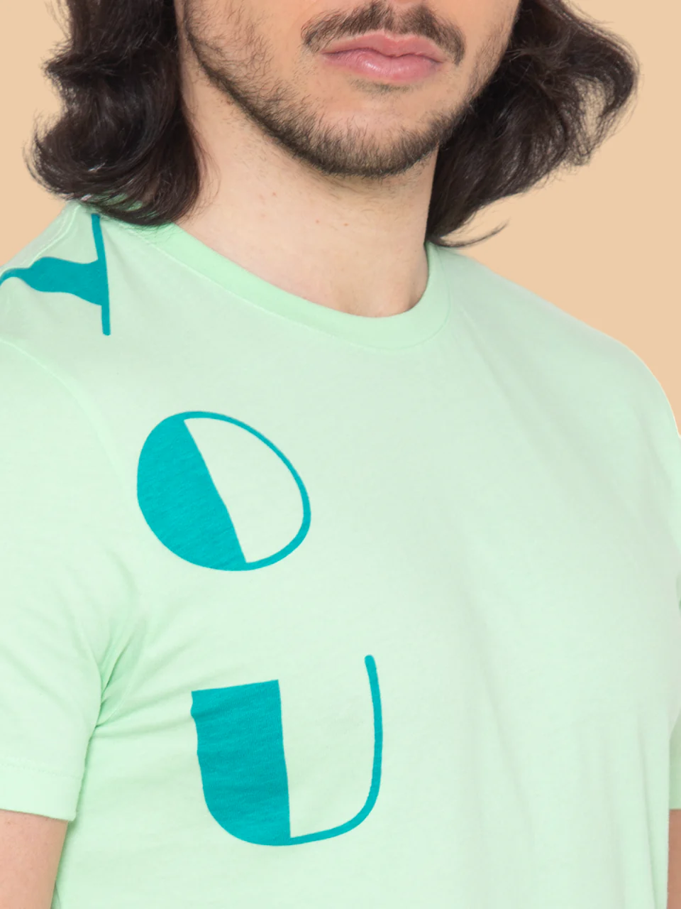 Flawless Men Cotton Green T-Shirt - Image 3