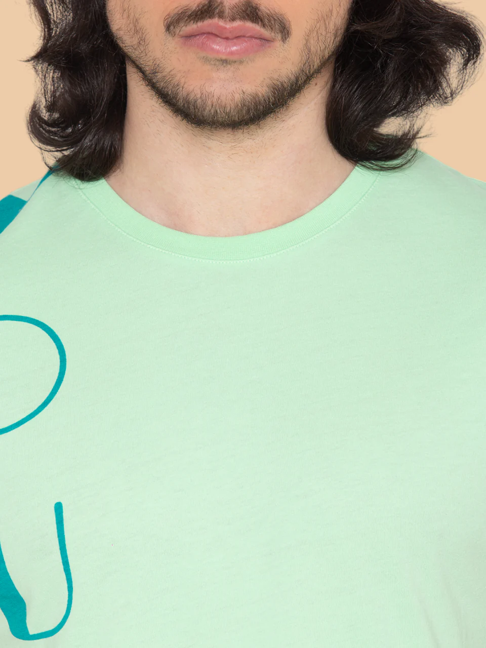 Flawless Men Cotton Green T-Shirt - Image 4