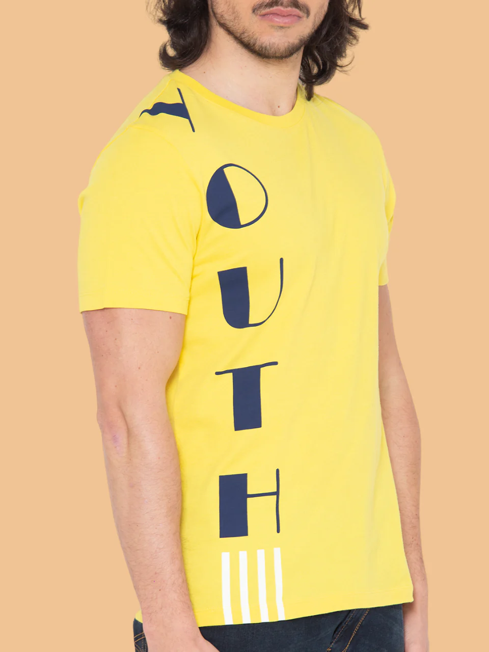 Flawless Men Cotton Yellow T-Shirt - Image 5