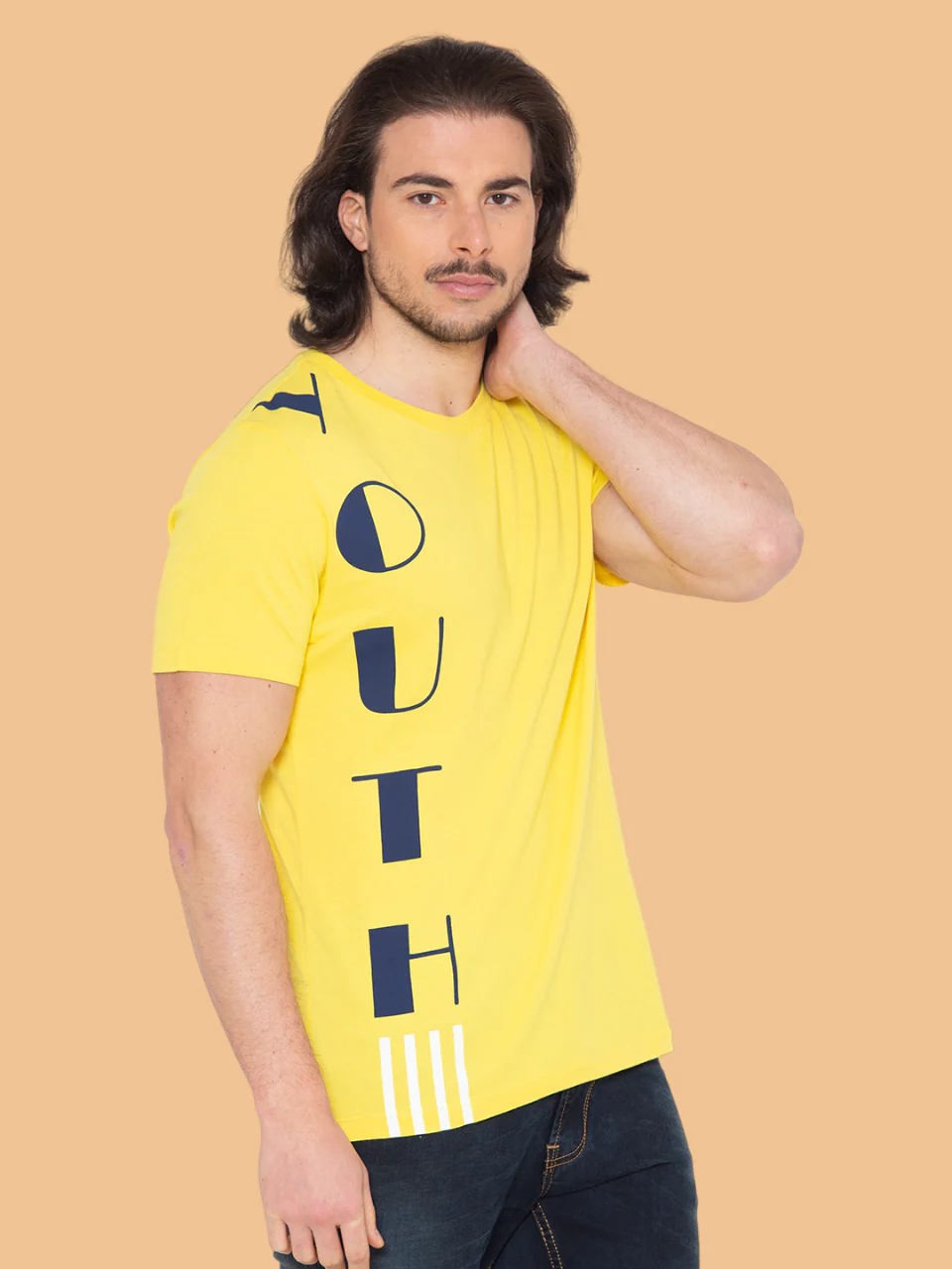 Flawless Men Cotton Yellow T-Shirt - Image 6