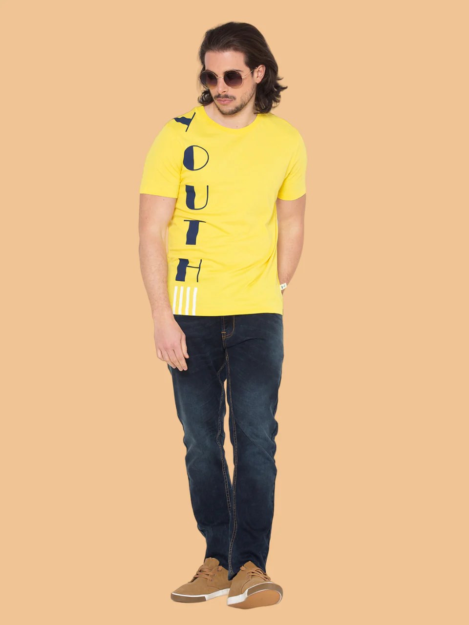 Flawless Men Cotton Yellow T-Shirt - Image 7