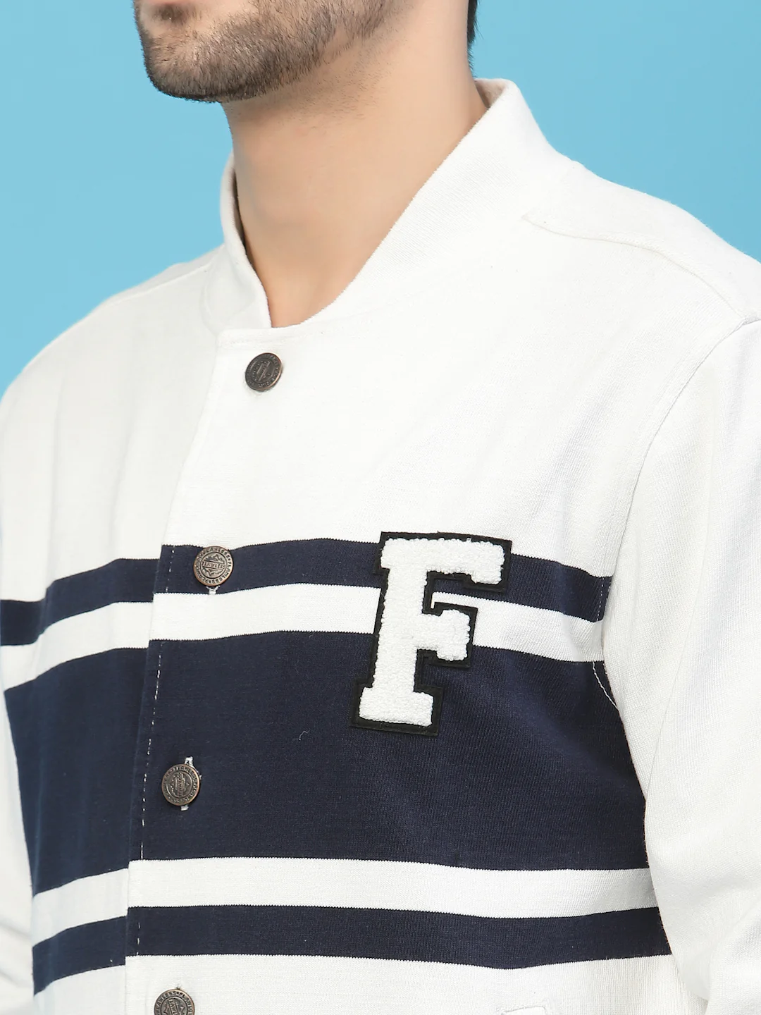 Flawless Men Multi-Color Cotton Bomber Jacket - Image 3