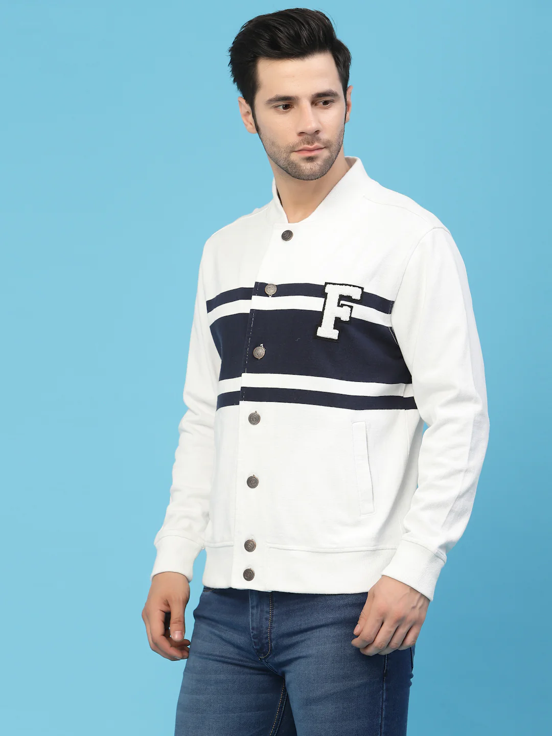 Flawless Men Multi-Color Cotton Bomber Jacket - Image 4