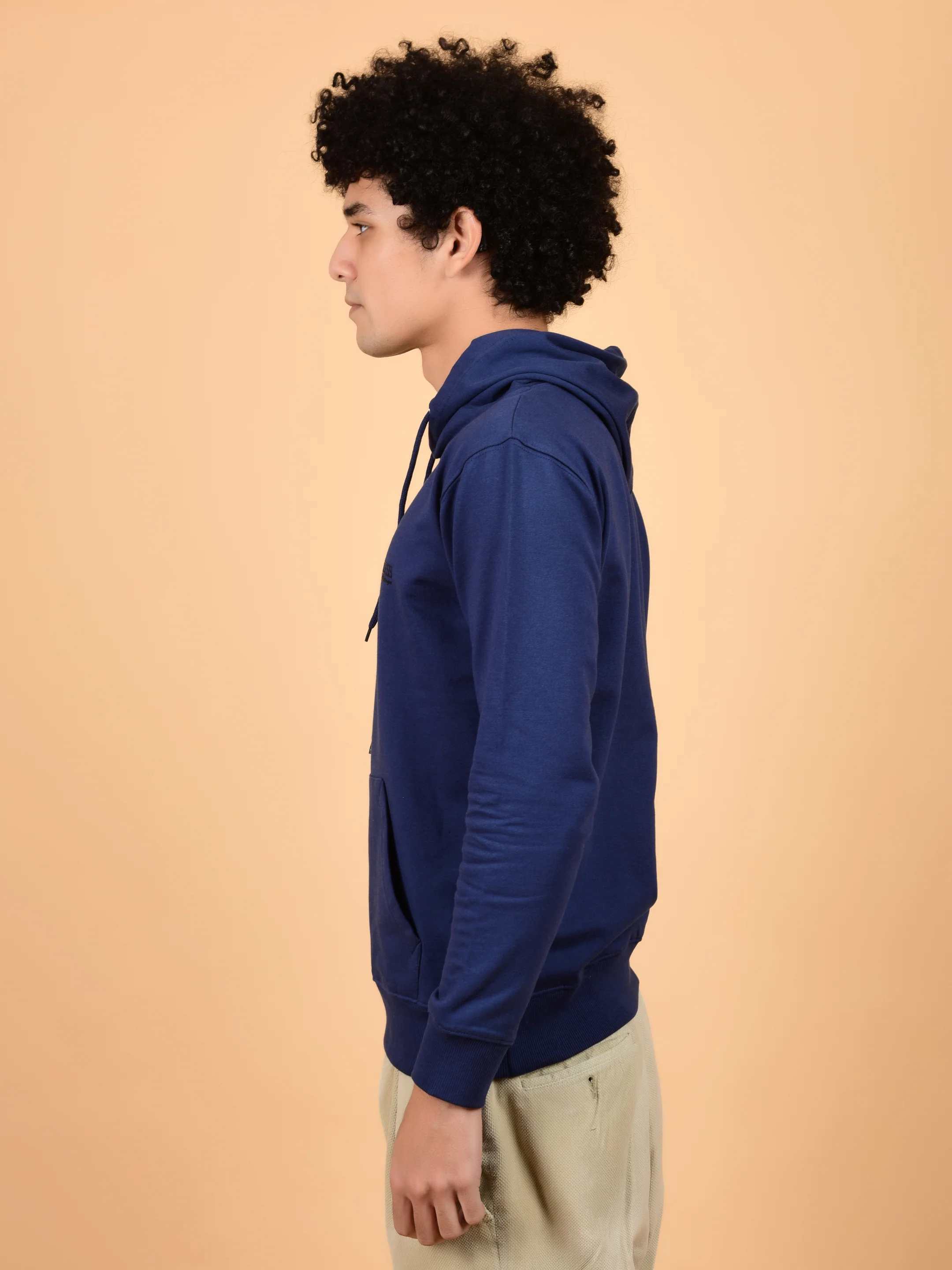Flawless Men's Blue Solid Hoodie - Image 6