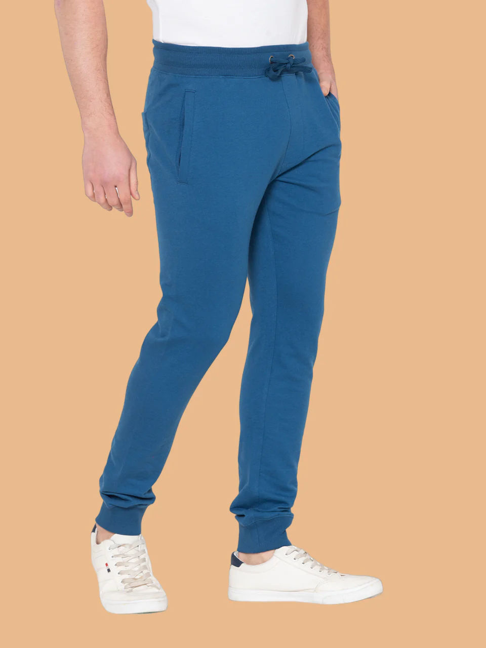 Flawless Men's Solid Blue Jogger - Image 3